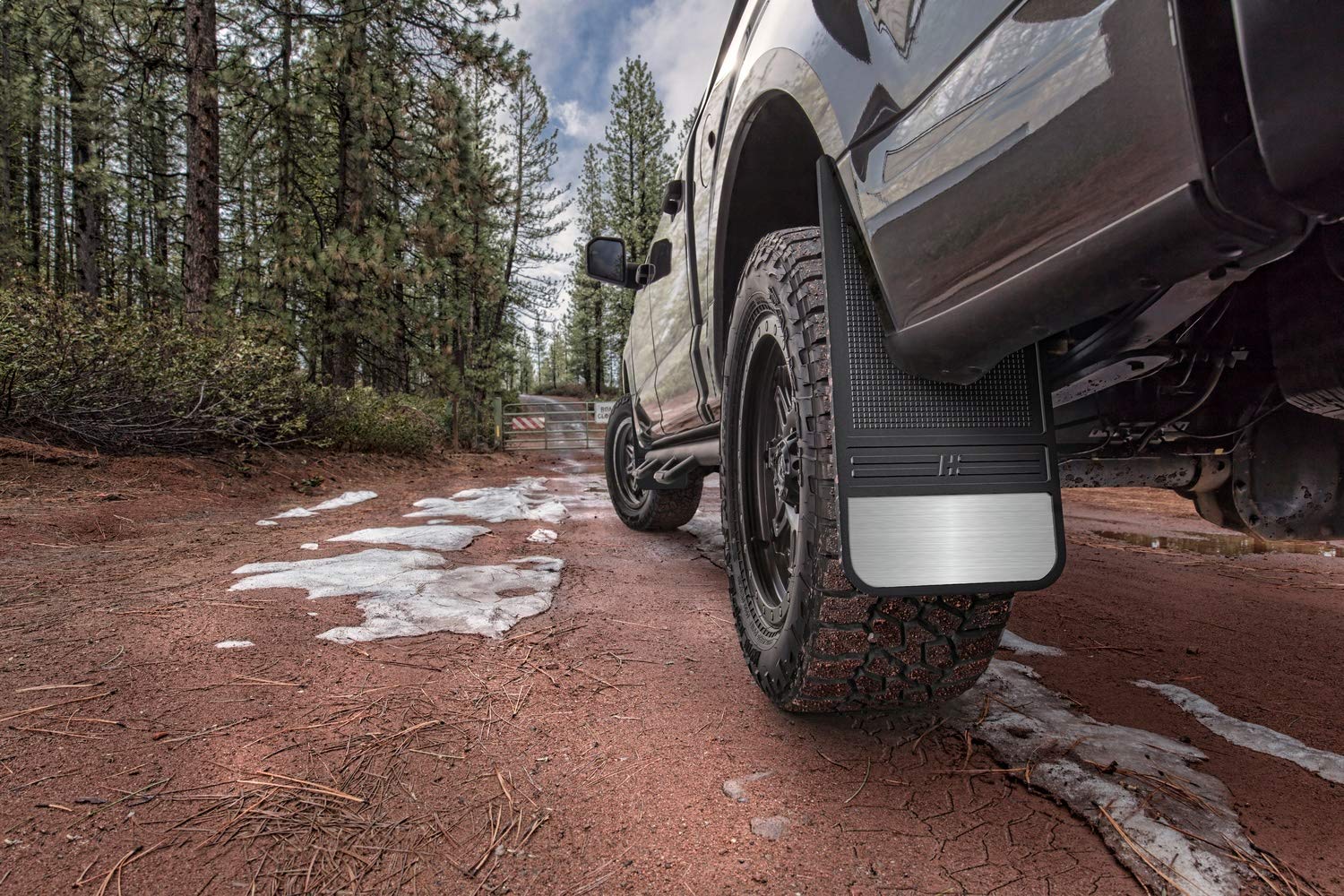 Husky Liners Mud Flaps Universal Muddog | Rubber Front Mud Flaps - 12" w/o Weight - Black (FITS Various Ford, Chevy, Dodge, GMC, Toyota, Nissan, Hummer See Guide to Confirm) | 55000