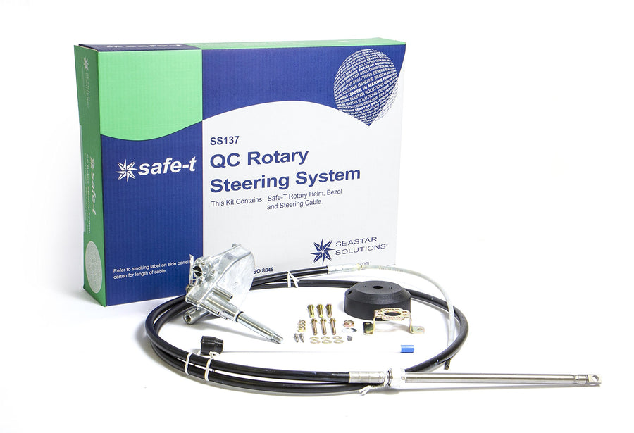 Dometic SeaStar Quick Connect Safe-T Rotary Steering Kit, SS13712, 12ft