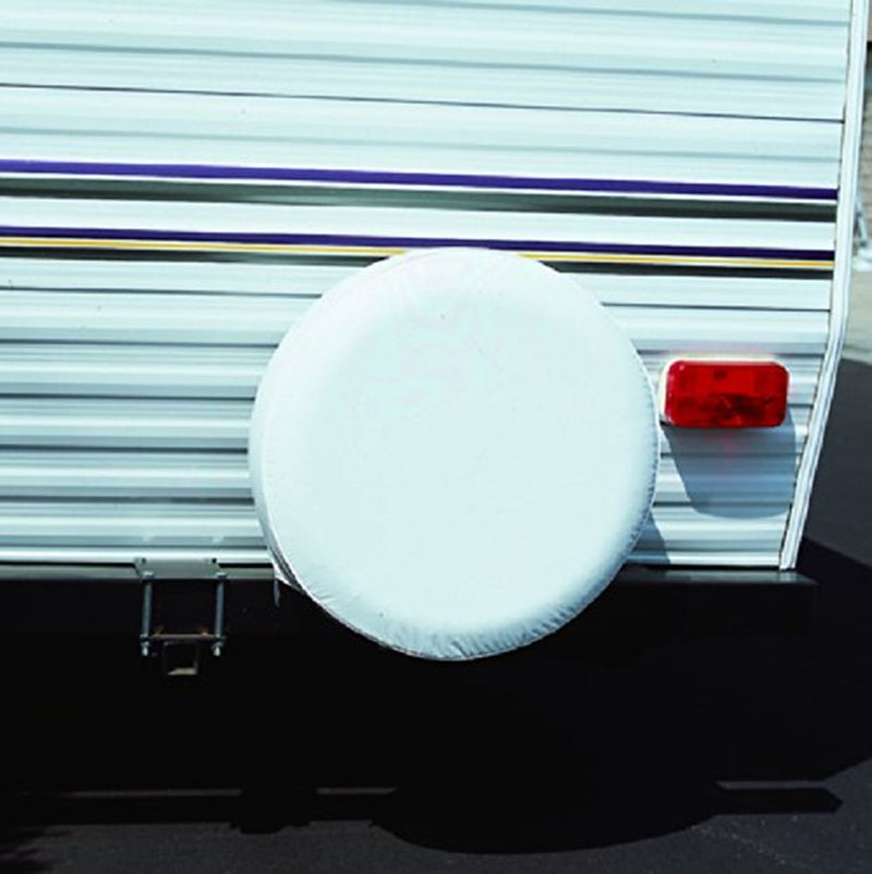 Polar White ADCO Vinyl Spare Tire Cover E (Fits 29 ¾" Diameter Wheel)