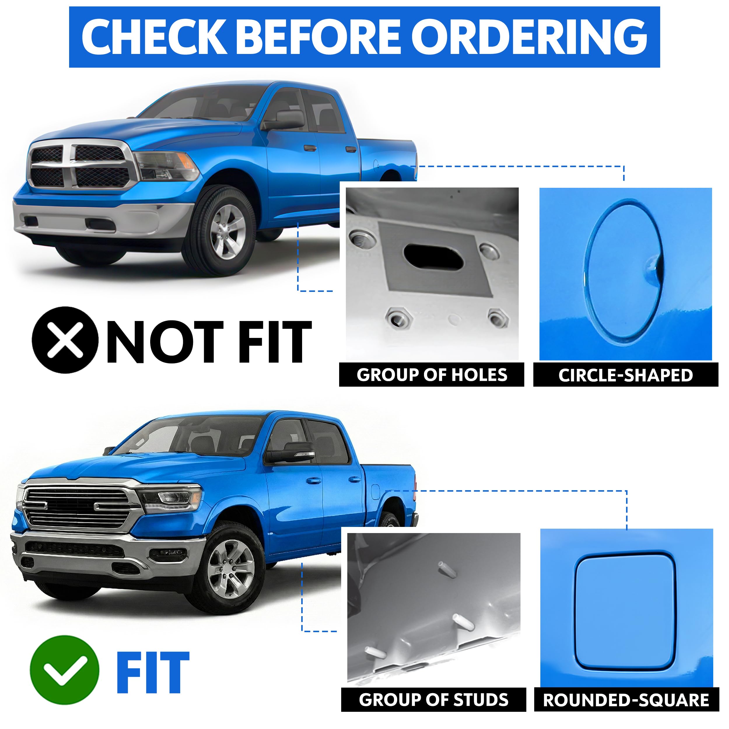 6" Tyger Auto Riser Running Boards Compatible with 2019-2026 Ram 1500 (Not Fit 19-24 Classic) | Crew Cab | TG-RS6D60208 | Side Step Rails Nerf Bars