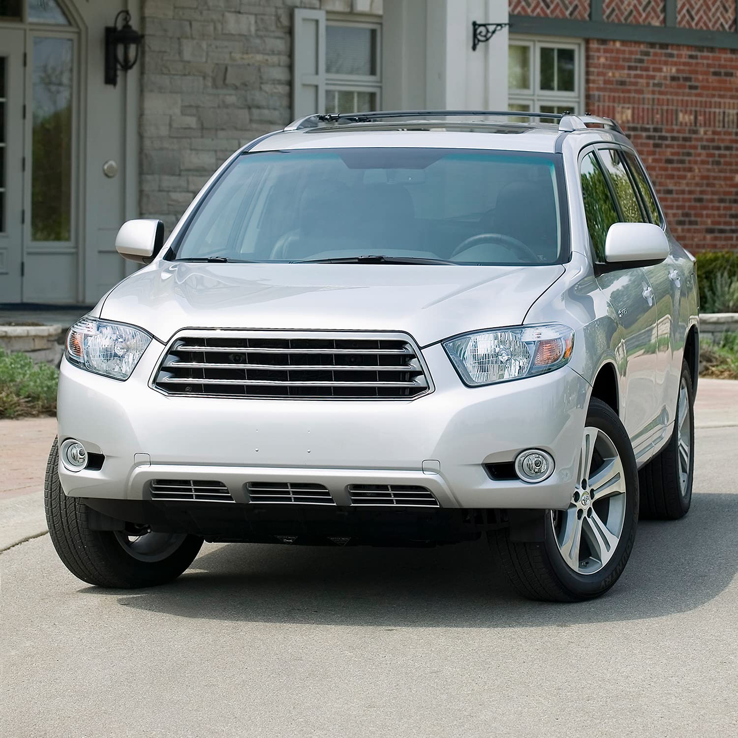 Fog Lights Spec-D Tuning Clear Lens + H11 Bulbs + Switch Included Compatible with Toyota Highlander 2008-2011 L+R Pair Assembly