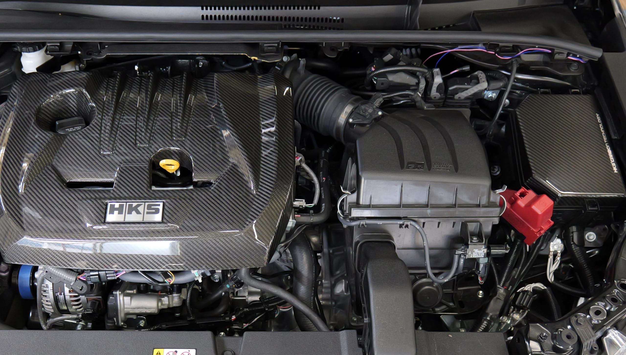 2023 HKS Toyota GR Corolla Dry Carbon Fuse Box Cover