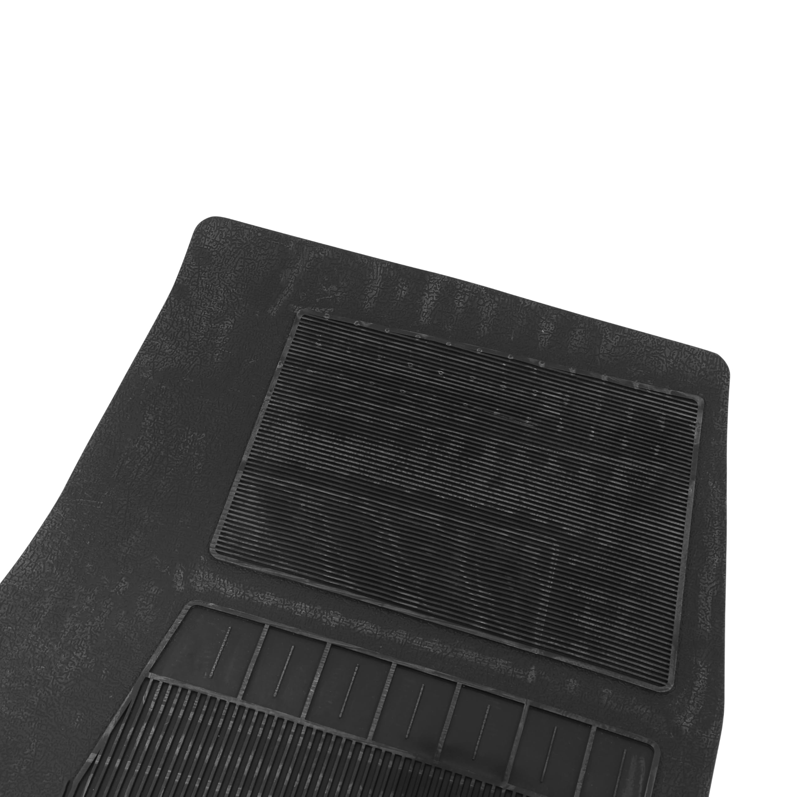 Brothers Trucks Factory Style CFM8702BLACK Rubber Floor Mats - 2 Pc Set - Black - Front