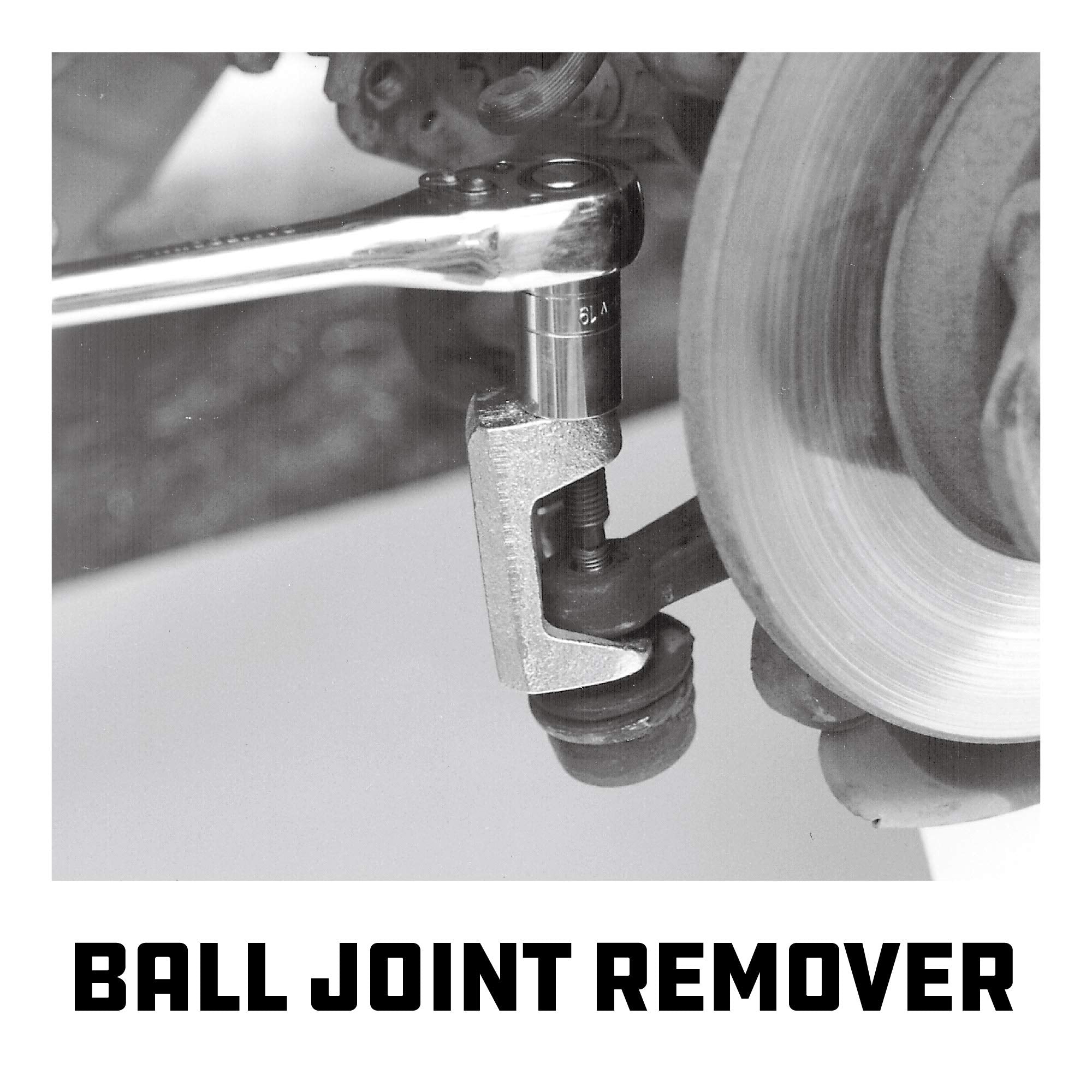 Powerbuilt Vehicle Service Kit Front End, Tie Rod End Puller, Car and Truck Ball Joint Remover, Pitman Arm Puller, Tie Rod Removal Tool for Suspension Maintenance - 648626