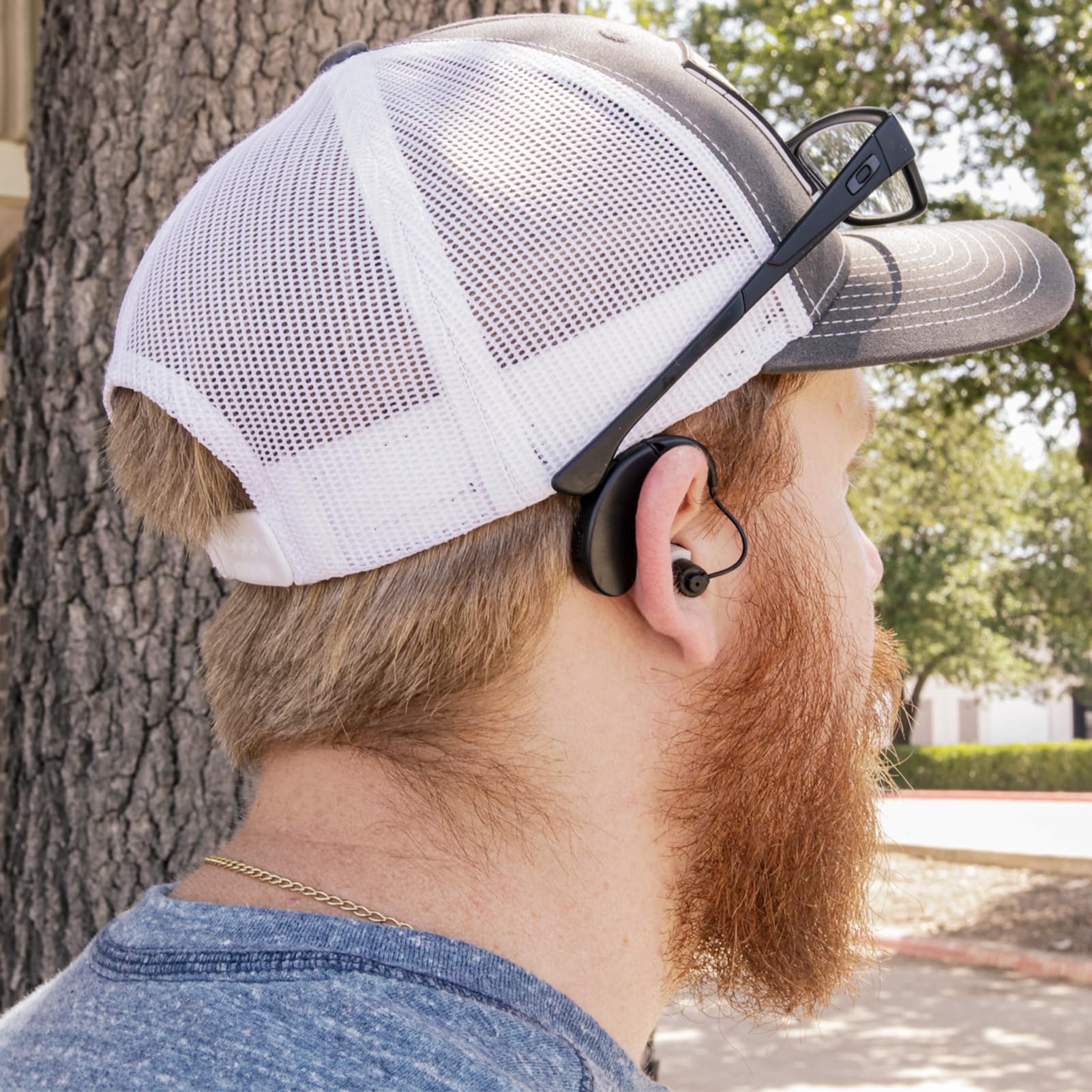 WALKER'S Rechargeable Ultra Ear BTE Compact Adjustable 22dB Noise Reduction Hunting Outdoor Sound Amplifier Hearing Enhancer | Ear Tips, USB Charging Cable, Cleaning Brush - Single