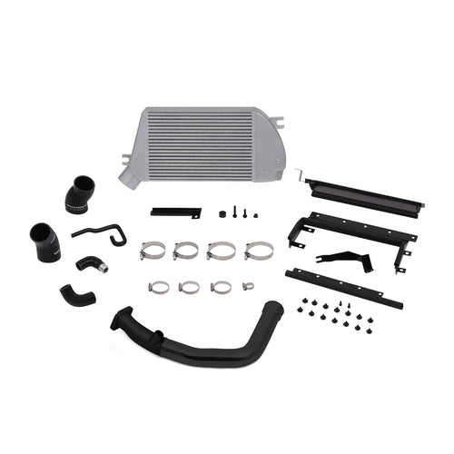 Mishimoto Top-Mount Intercooler Kit MMTMIC-WRX-15BSL Compatible With Subaru WRX 2015-2018 Silver Cooler, Black Hoses