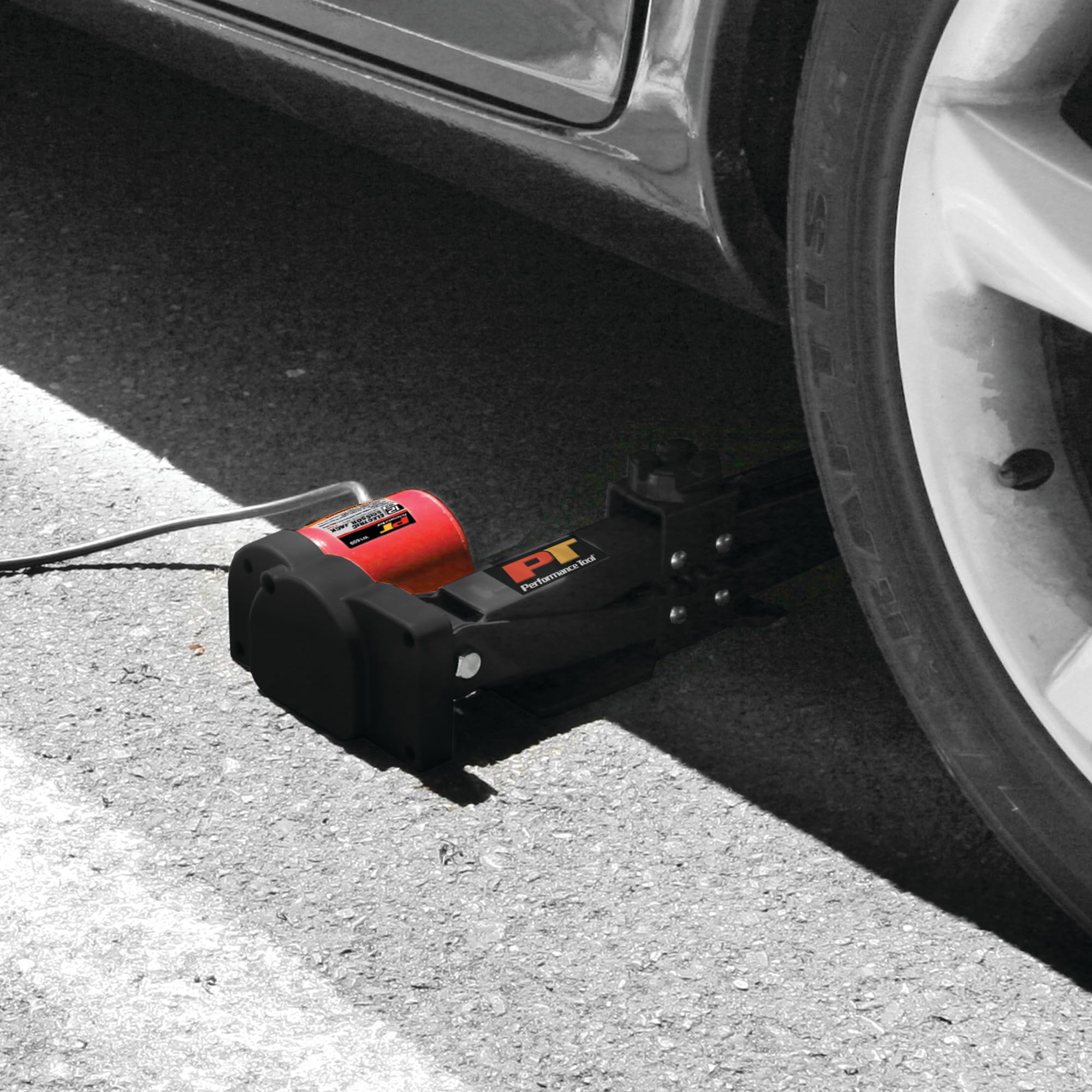 Performance Tool 2-Ton W1609 12 Volt Remote Controlled Electric Scissor Jack: Efficient and Convenient Automotive Lifting Solution