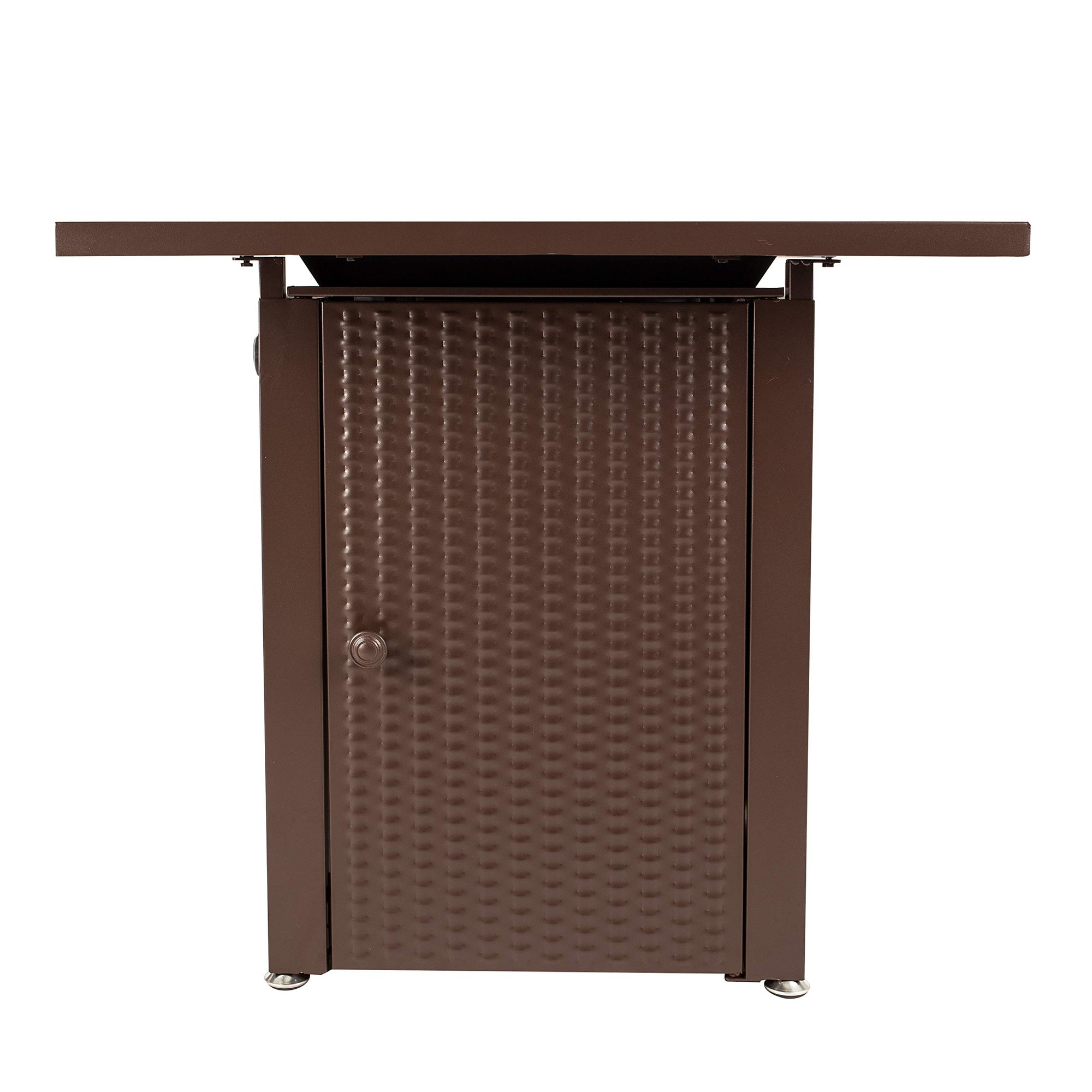Grant Table Pleasant Hearth OFG007TF Gas Fire Pit, Mocha