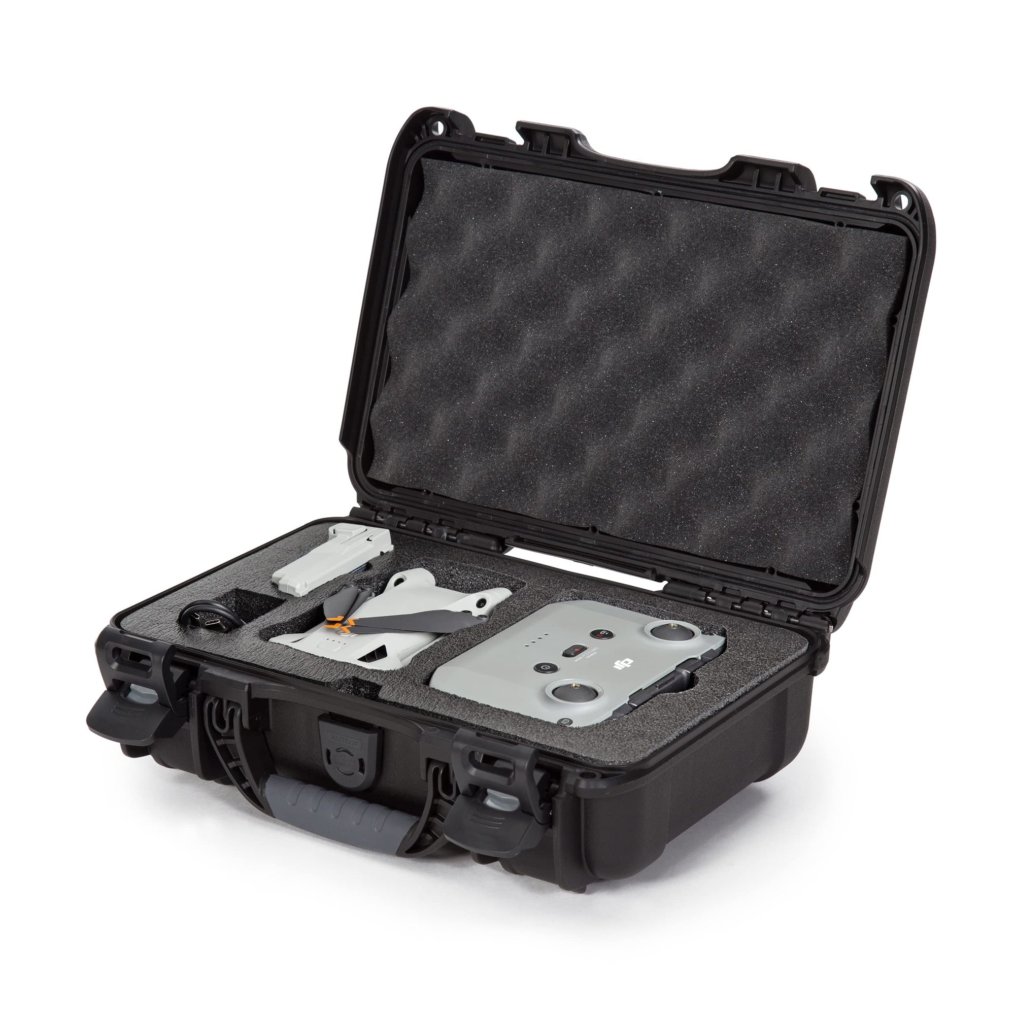 Waterproof Nanuk 909 Hard Case with Foam Insert for DJI Mini 3 Pro and RC-N1 Remote, Black