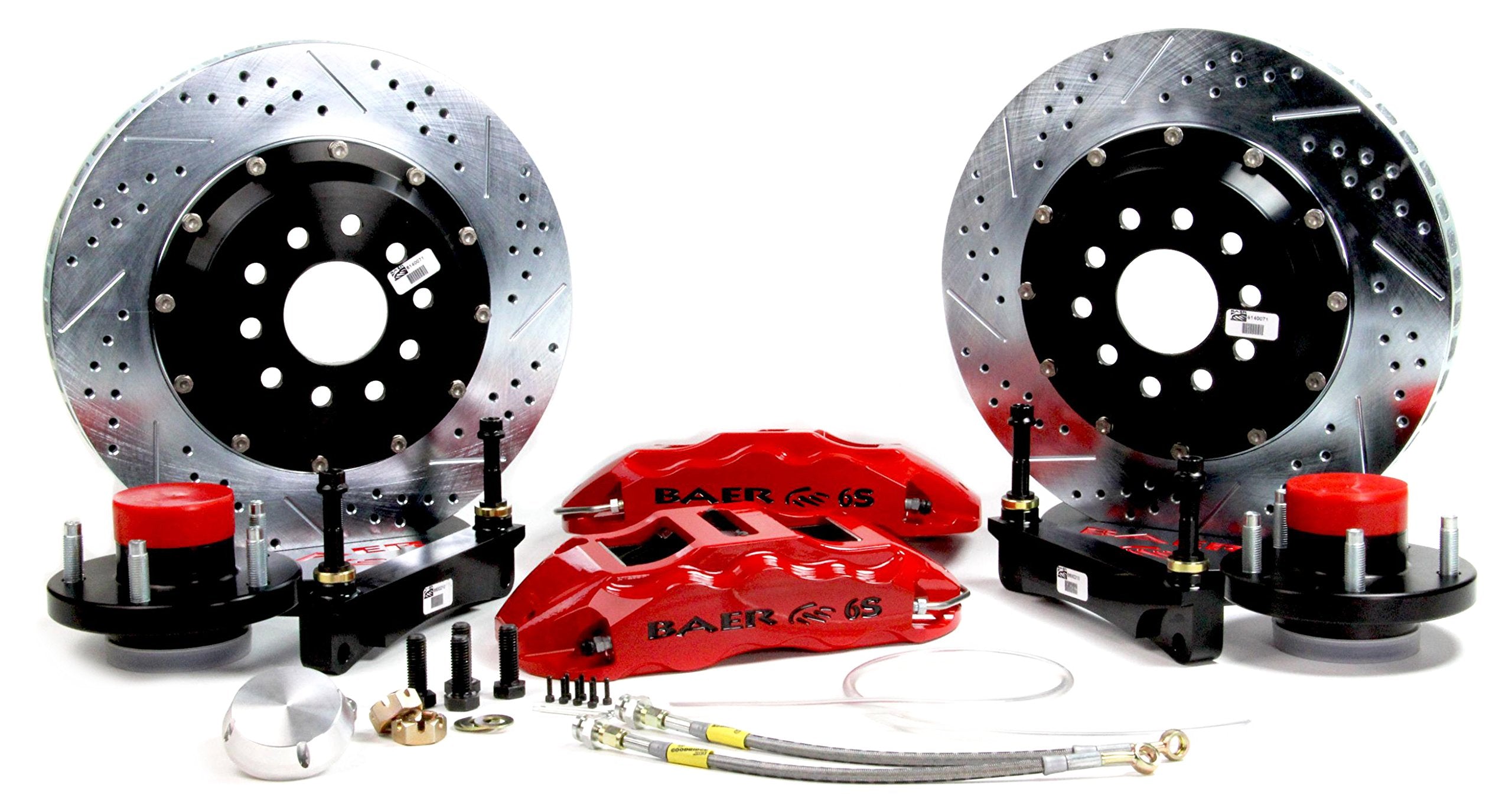 BAER BRAKES Brake System 4501000R-BKCZ (14" Front Pro+ Red 1969 AMC AMX), 1 Pack