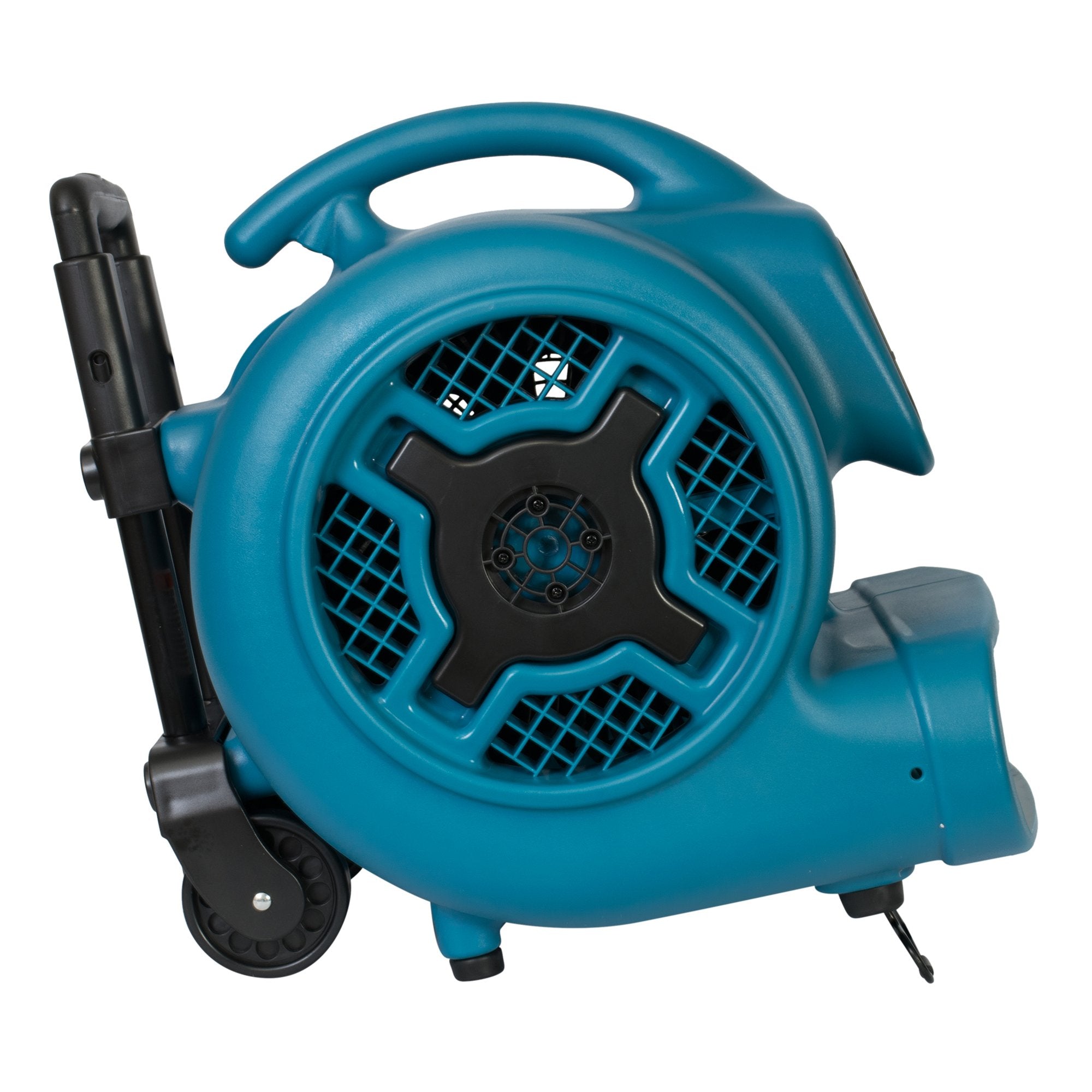 XPOWER Pro X-830H 1 HP 3600 CFM Centrifugal Air Mover, Carpet Dryer, Floor Fan, Blower, Telescopic Handle and Wheels, for Water Damage Restoration, Janitorial, Plumbing, Home Use