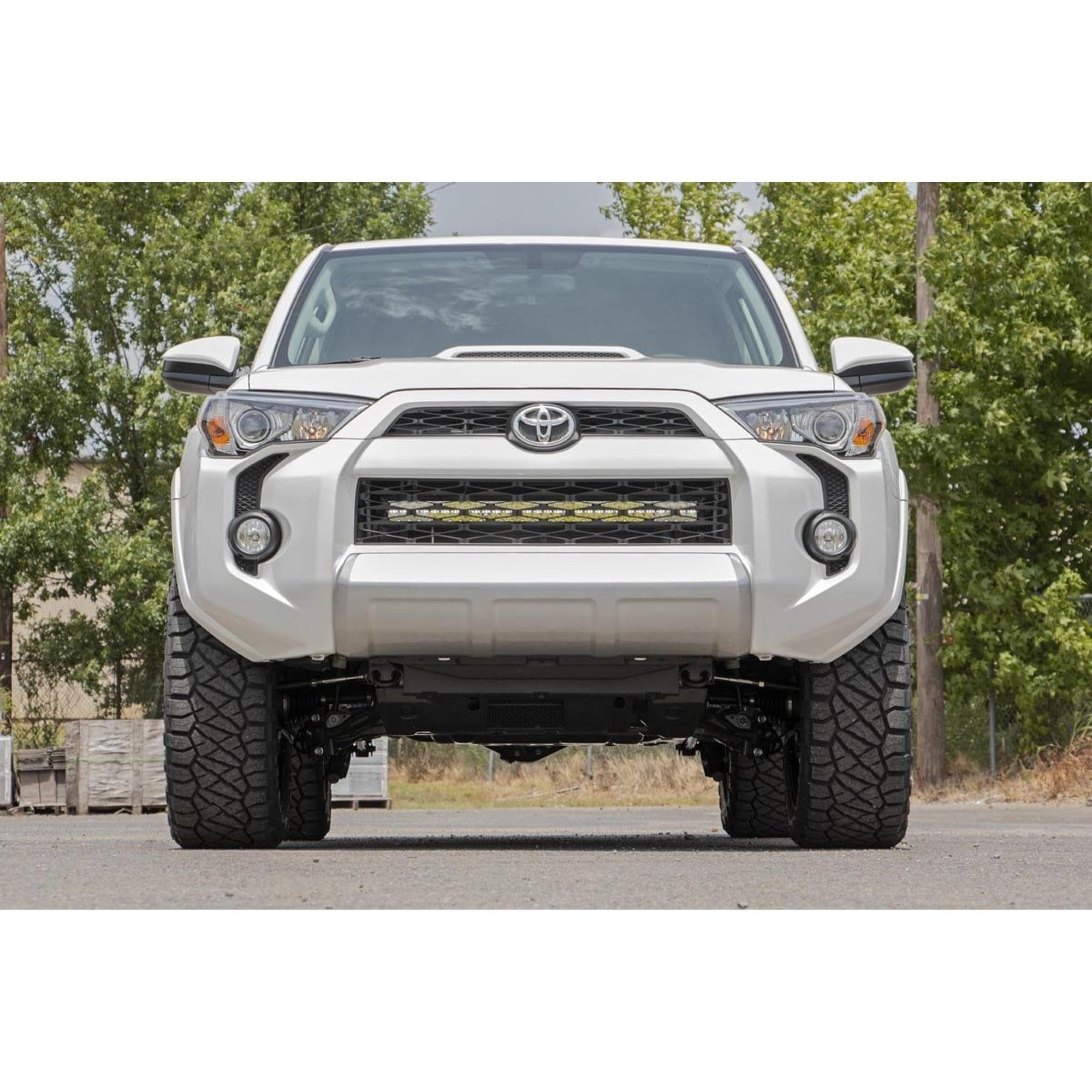 30" Rough Country Dual Row LED Light Bar Kit for Toyota 4Runner (2014–2020) - Hidden Grille Mount, 300W Spectrum Series, 27,000 Lumens, Spot & Flood Combo Beam