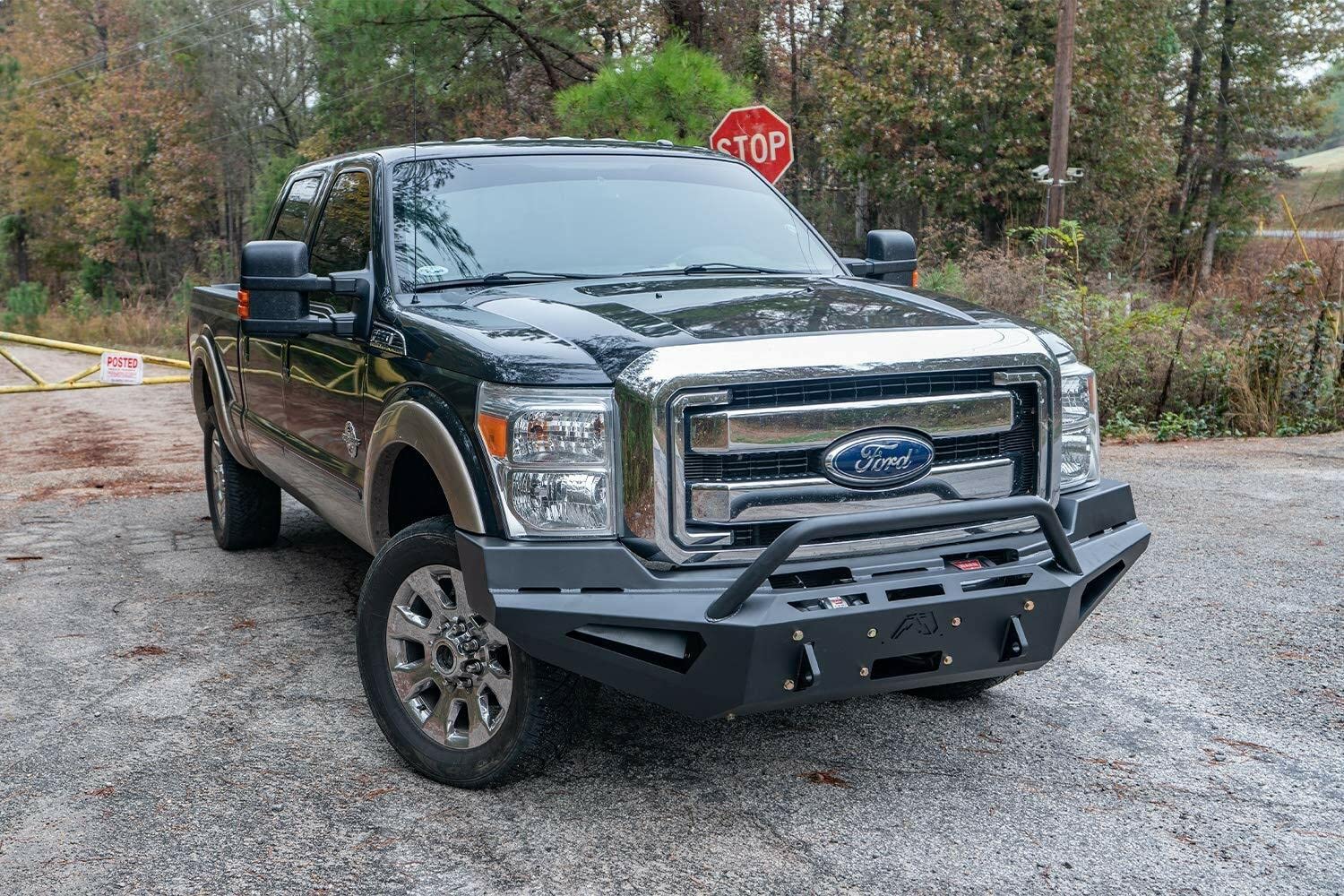 Steel Fab Fours Front Bumper FS11-RS2562-1 Red fits 11-16 Ford F-250 Super Duty - w/Pre-Runner Guard