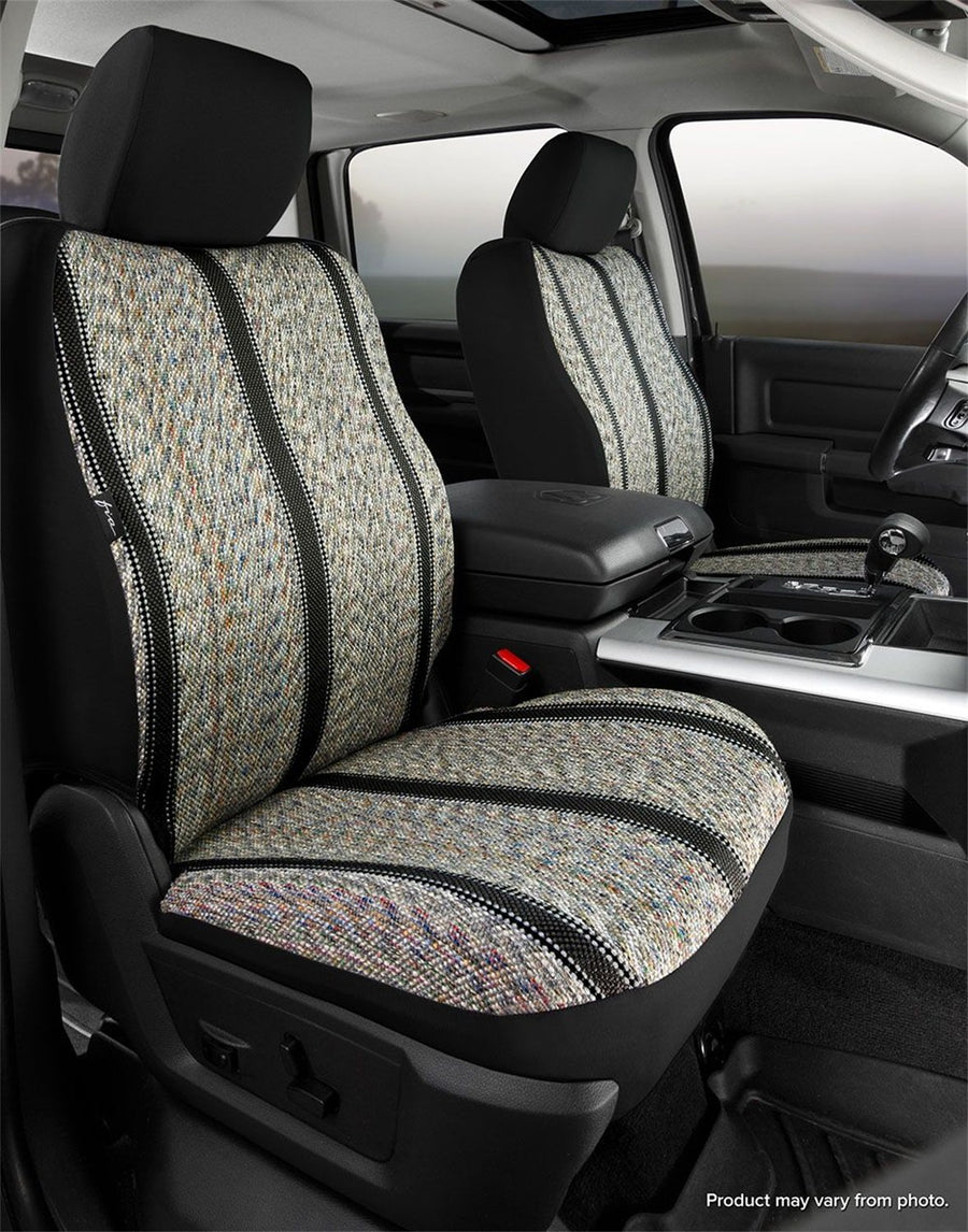 Custom Fit FIA TR49-73 Black Front Seat Cover Bucket Seats - Saddle Blanket, (Black)