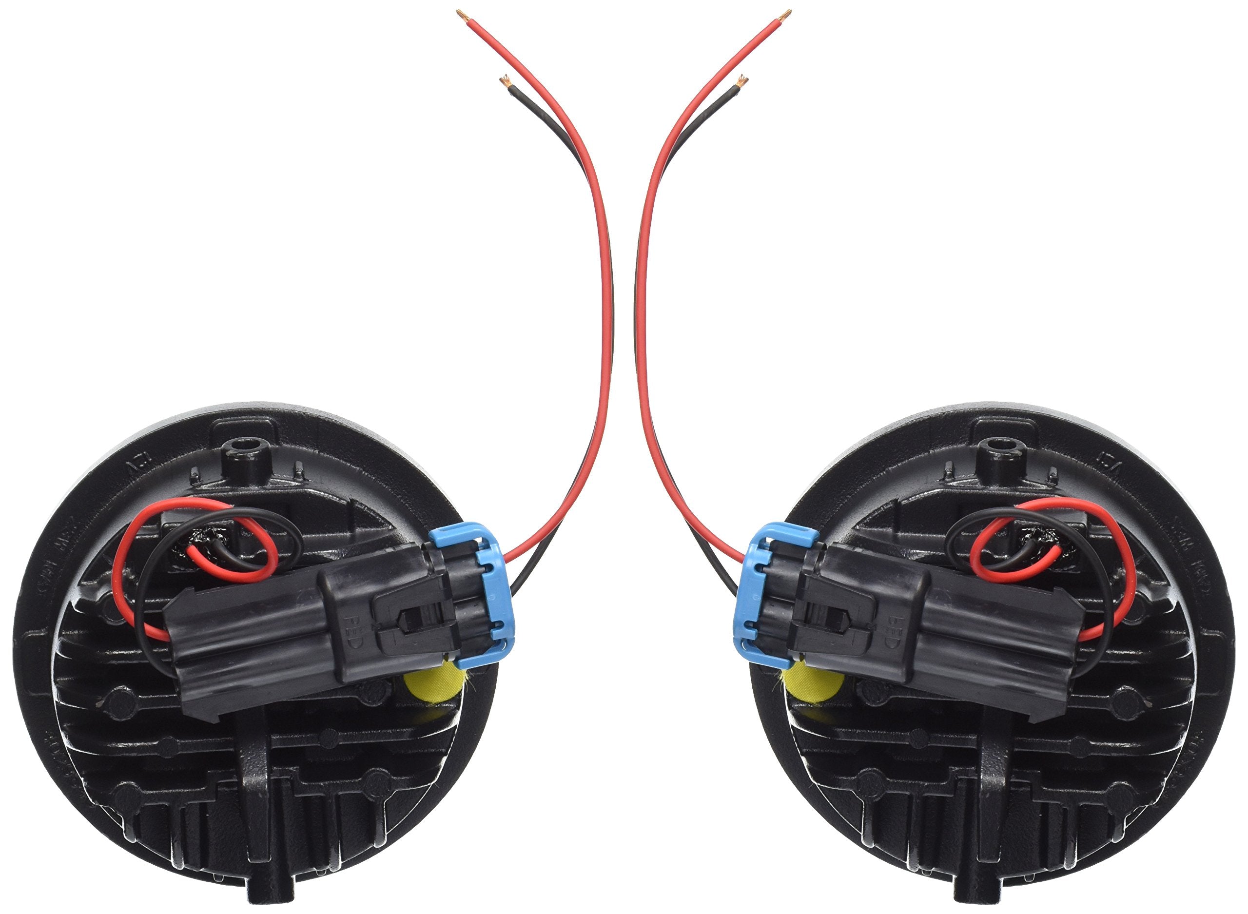 J.W. Speaker Model 6146 12V SAE/ECE Right Hand Turn and Left Hand Turn LED Fog Light with Chrome Inner Bezel (for 2011-2014 Model Years), 1 Pack