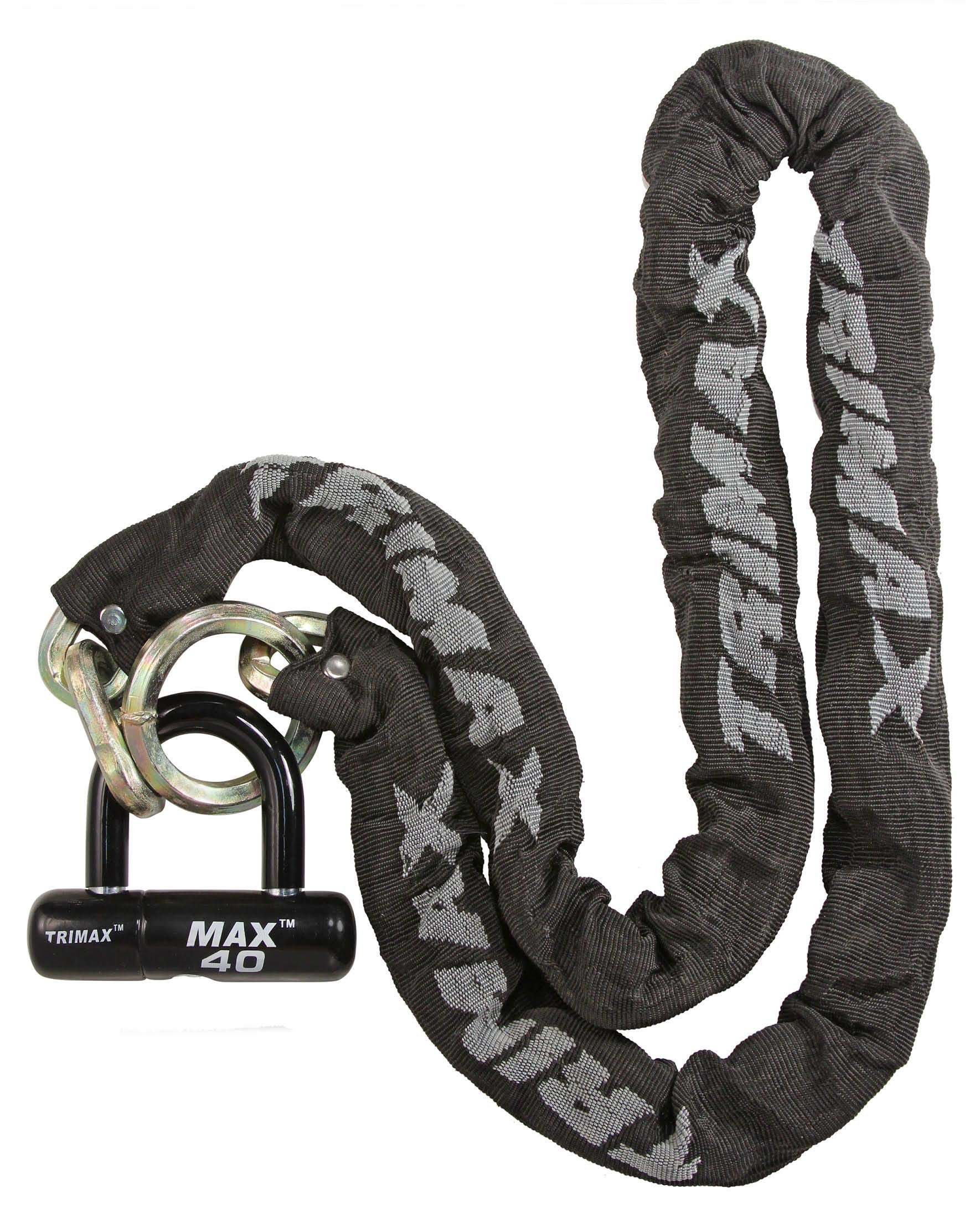 THEX5040 Trimax Combo Set - THEX Super Chain 5' x 10mm + MAX40 Disc U-Lock