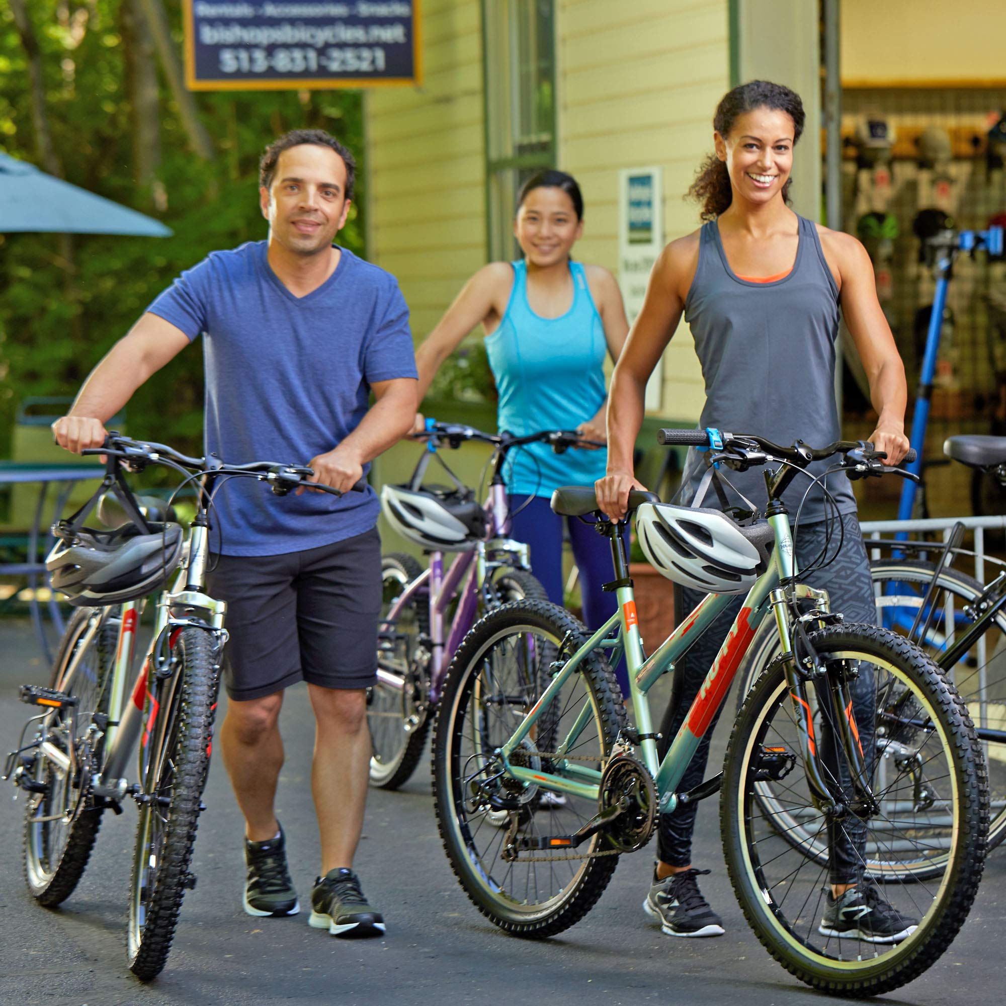 Huffy Mountain Hardtail Trail Bike 24 inch, 26 inch, 27.5 inch, 26 inch wheels/17 inch frame, Gloss Metallic Mint