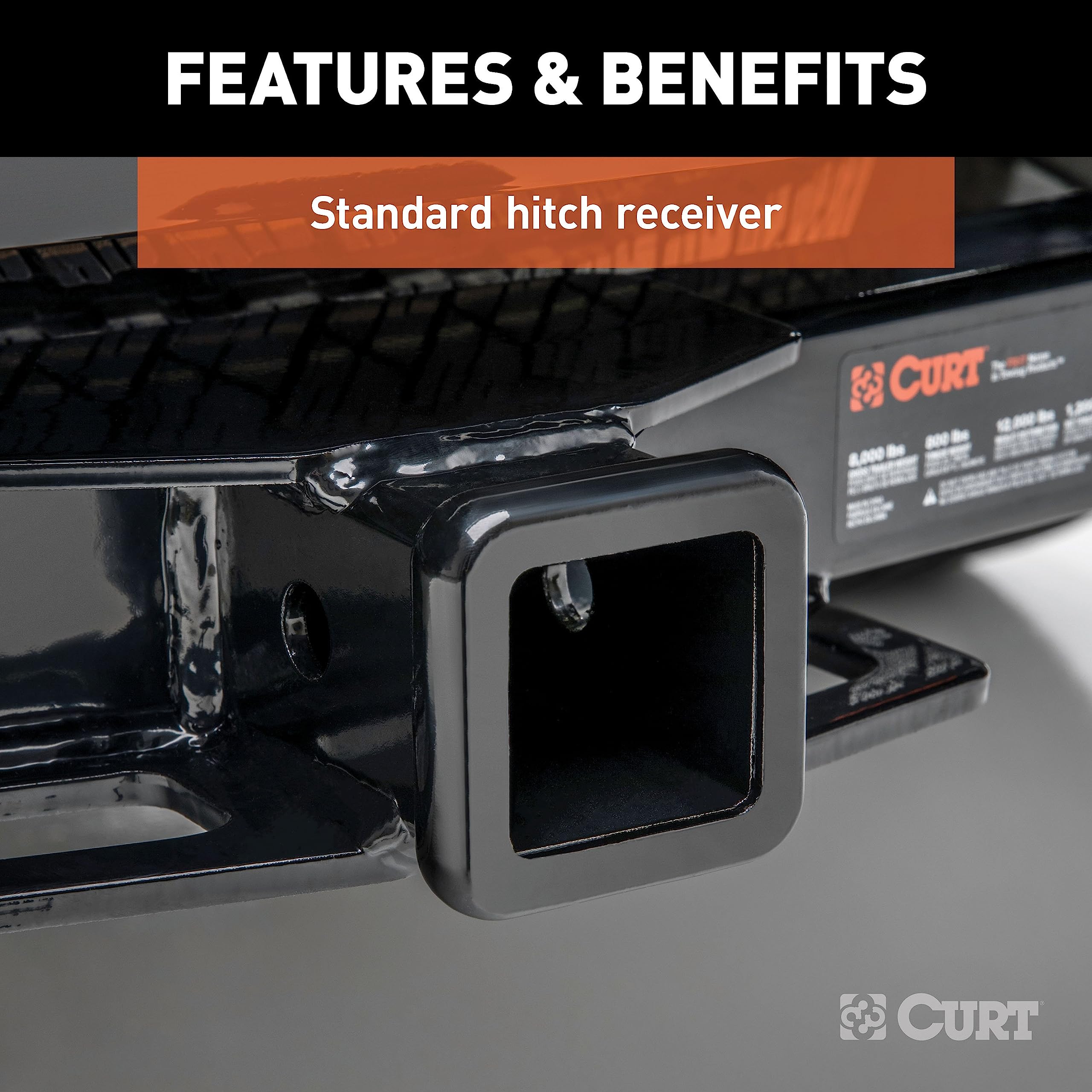 CURT Class 3 Trailer Hitch, 2-in Receiver, Fits Chevrolet Blazer EV Select
