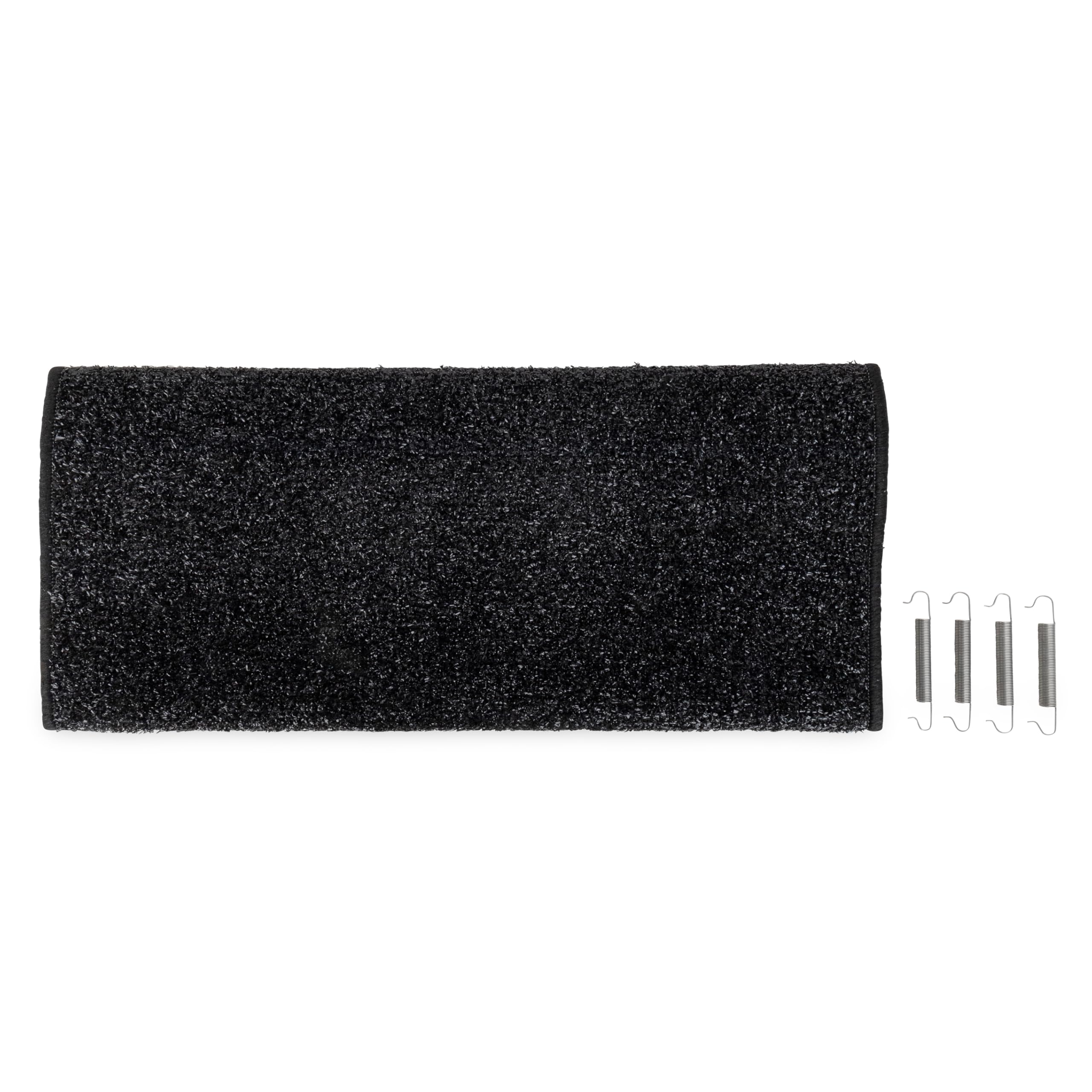 Premium Camco 42942 Wrap Around Black RV Step Rug (Turf Material (22" x 23"))