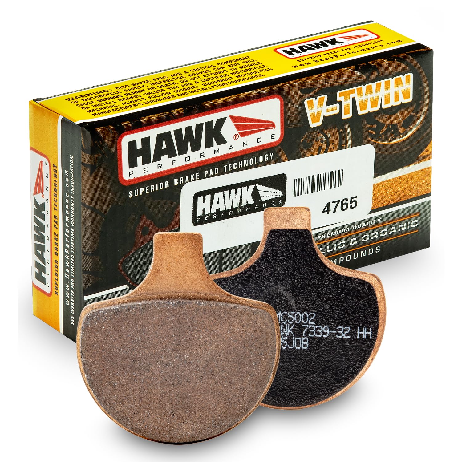 Motorcycle Hawk Performance HMC5002 Metallic