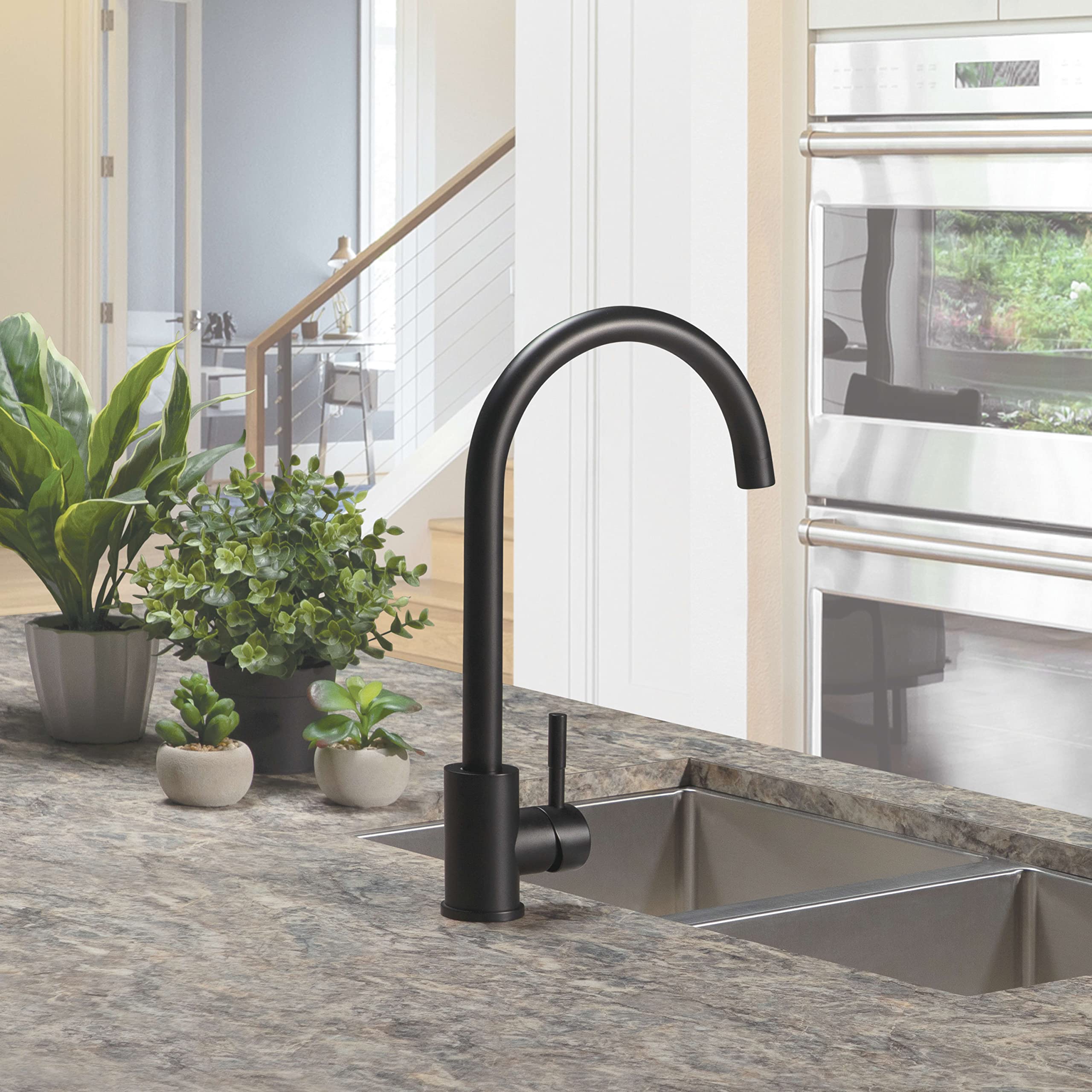 Lippert Curved Flow Max Gooseneck Kitchen Faucet for RVs and Residential