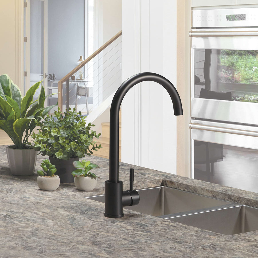 Lippert Curved Flow Max Gooseneck Kitchen Faucet for RVs and Residential