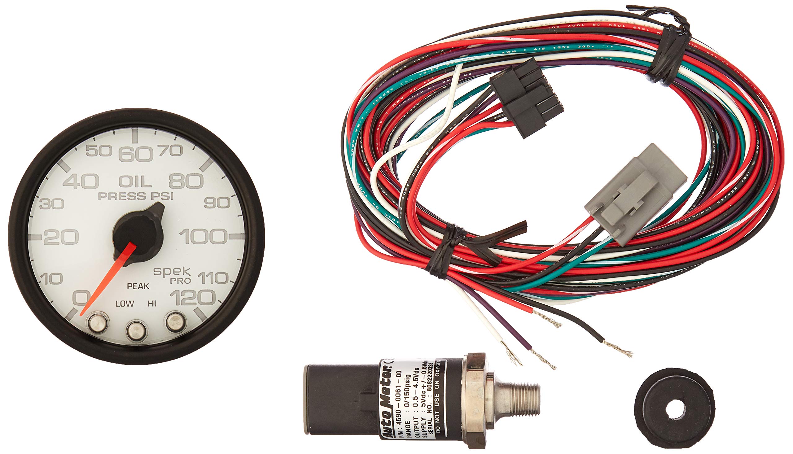 P32512 AUTO METER Spek-Pro Instrument Panel Engine Oil Pressure Gauge