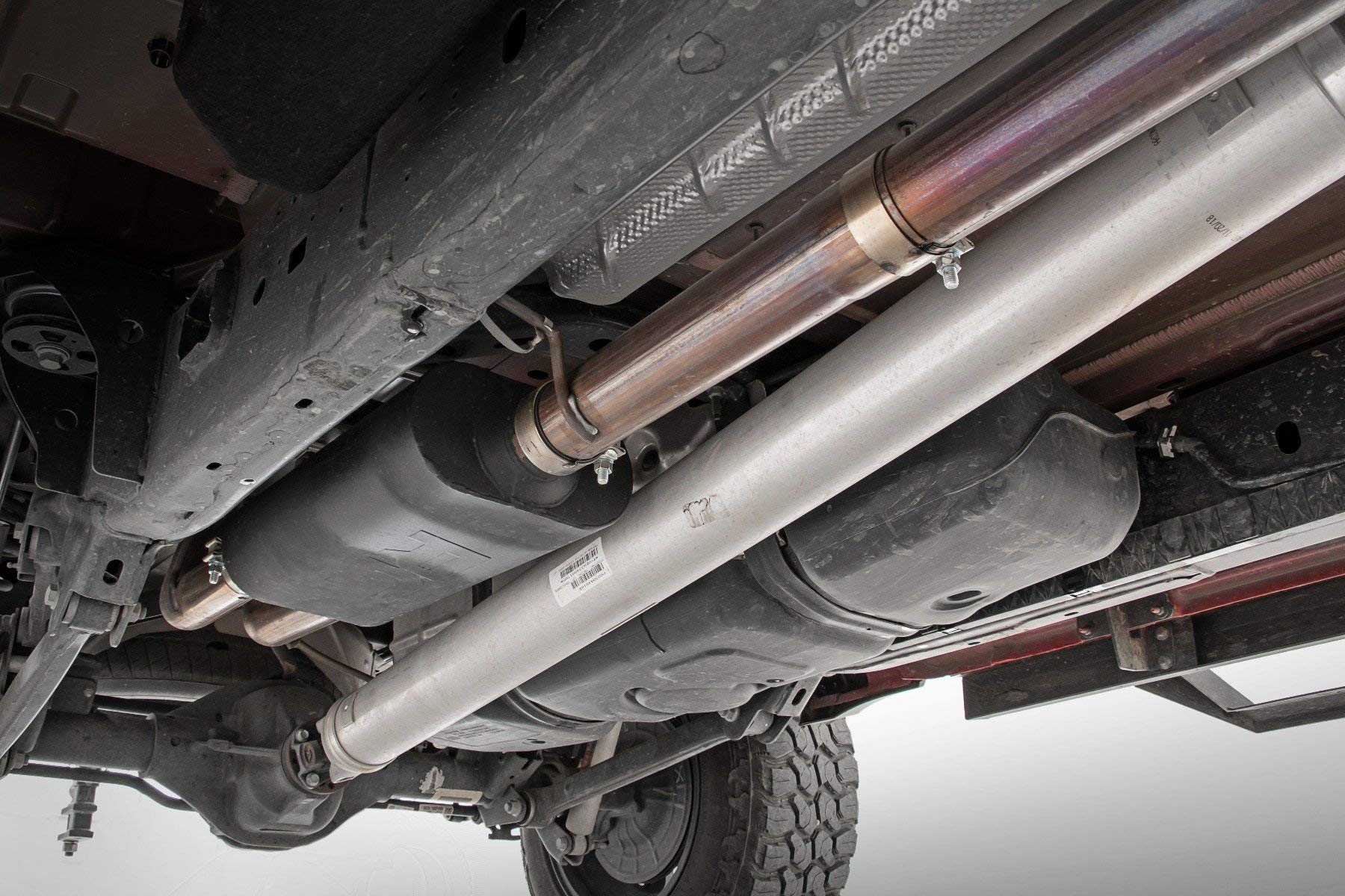 Dual Rough Country Cat-Back Exhaust for 19-24 Ram 1500 2WD/4WD | 5.7L - 96013