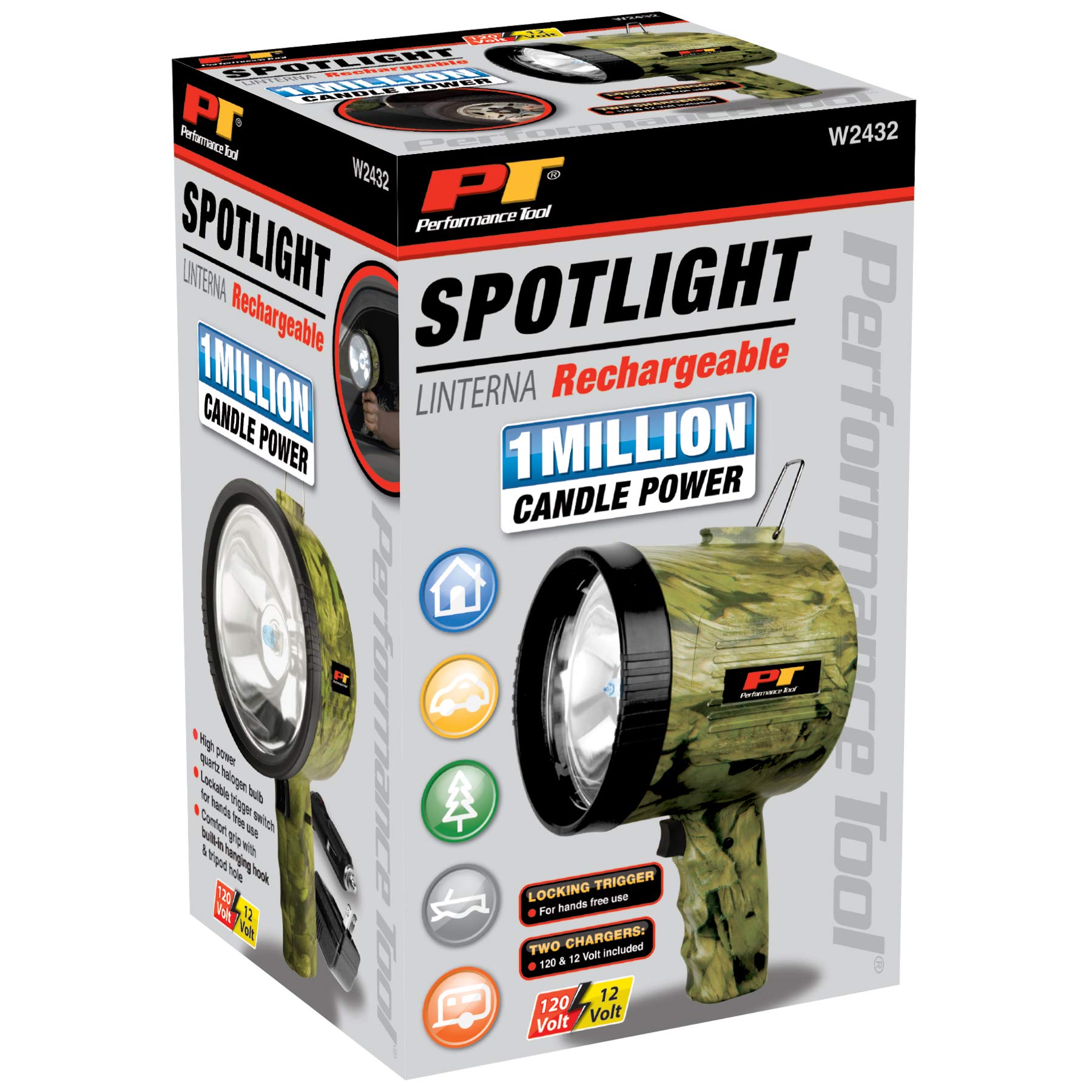 Camo Performance Tool W2432 1 Million Candlepower Spotlight