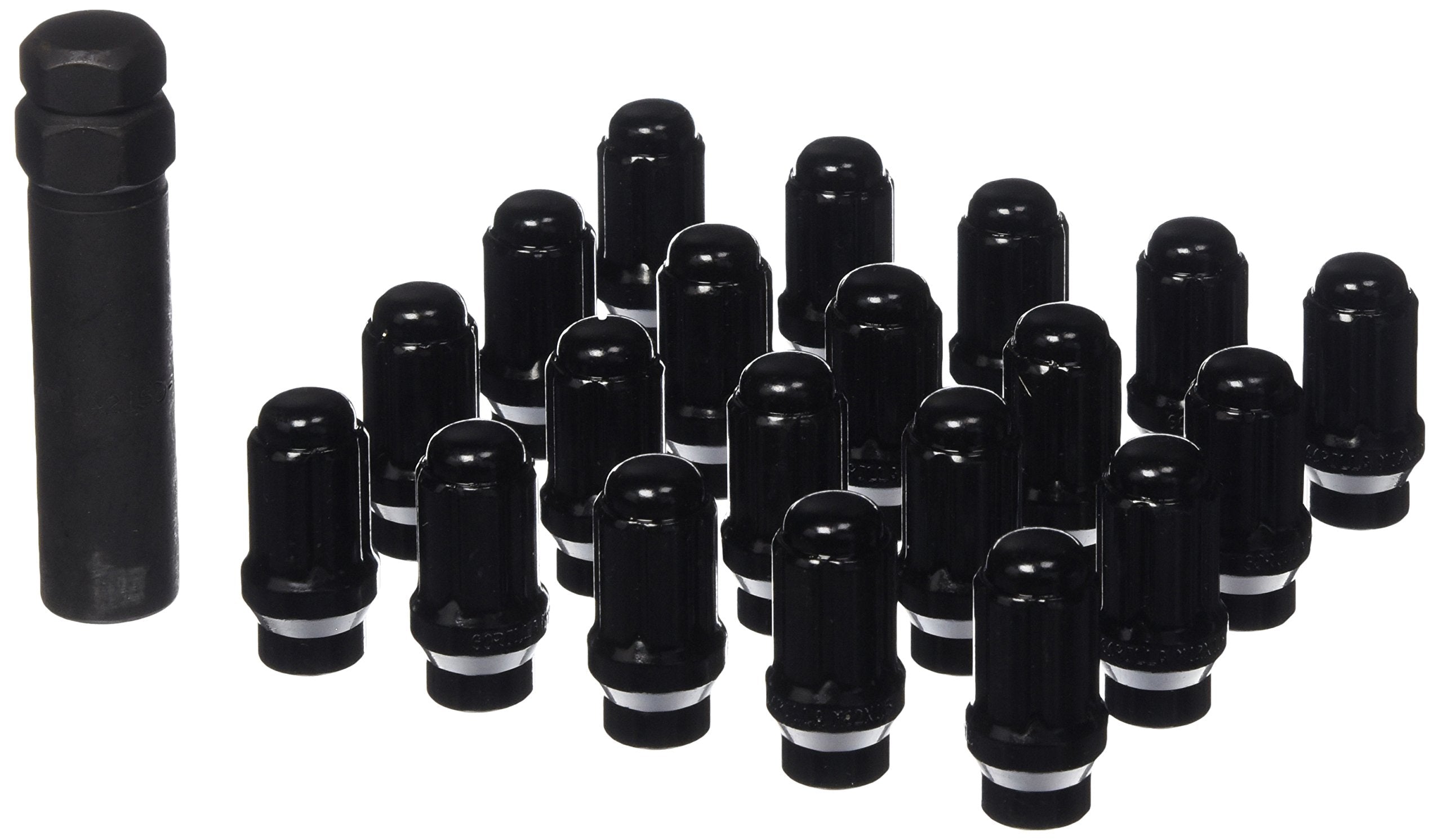 Black Gorilla Automotive 21133ETBC 12mm x 1.50 Thread Size Chrome Finish Small Diameter 5-Lug Kit, (Pack of 20)
