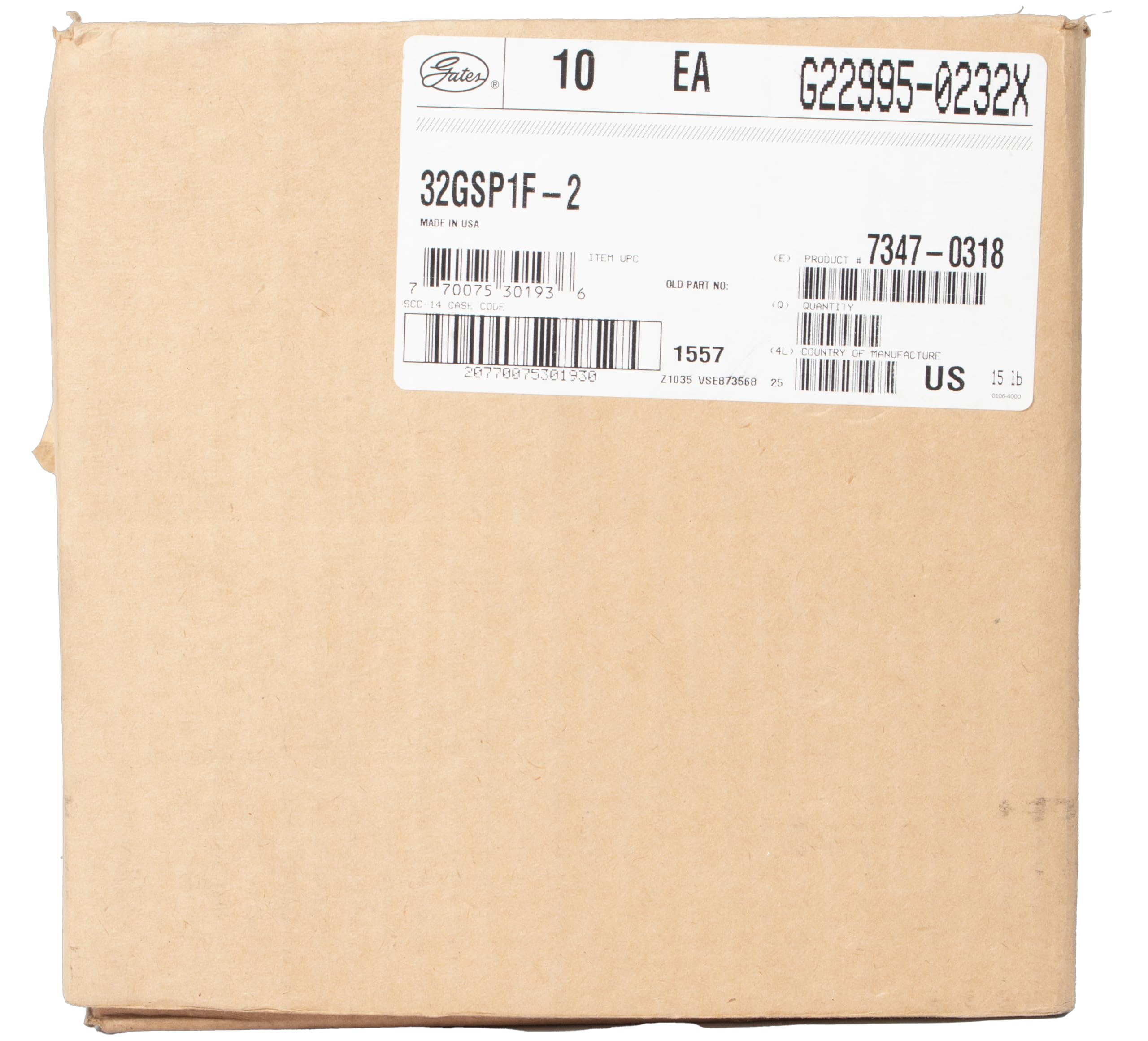 GlobalSpiral Couplings Gates 32GSP1F-2XBULK, GS Ferrule for Wire Braid Hose, Zinc Plated Carbon Steel, 3.54", 2" ID (Pack of 10)