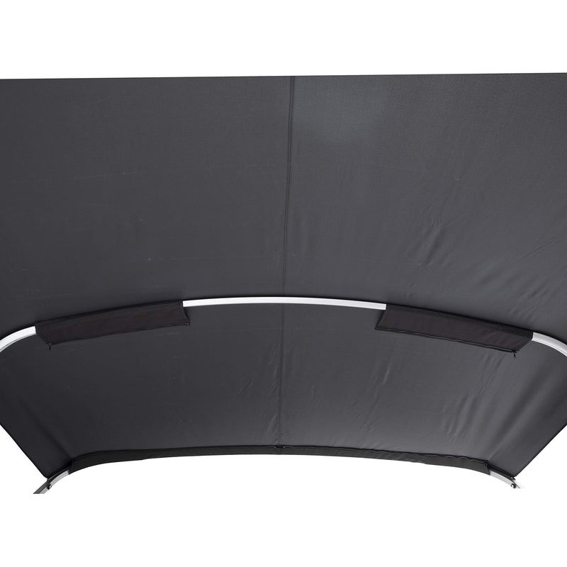 Power Bimini SureShade Replacement Canvas with Zippered Pockets | Black Fabric