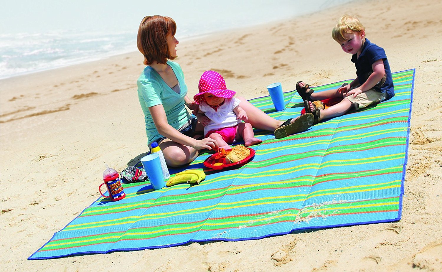Woven Handy Mat 60in x 78in, Built in handle, great for picnics, beach or any outdoor activity