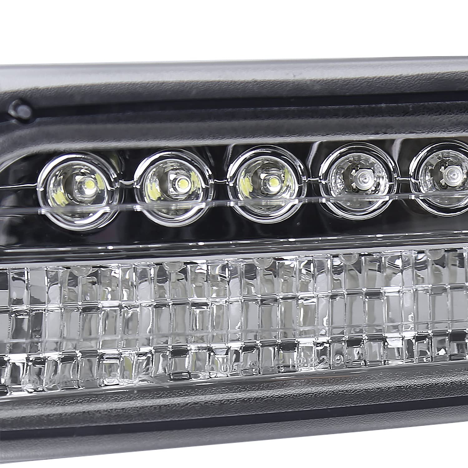 LED Halo Projector Headlights + LED Bumper Lights SPEC-D TUNING Compatible with 1999-2002 Chevy Silverado 1500 2500 3500, Left + Right Pair Headlamps Assembly