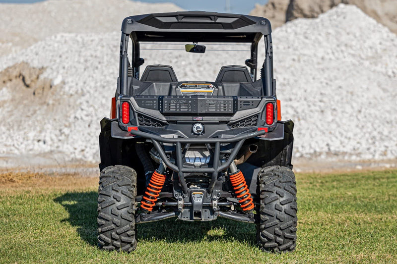 Rear Cargo Tail Gate Rough Country for Can-Am Maverick Sport & Trail (2019-2024) - Increases Storage Capacity & Secures Gear with Molle-Style Tie-Down Points