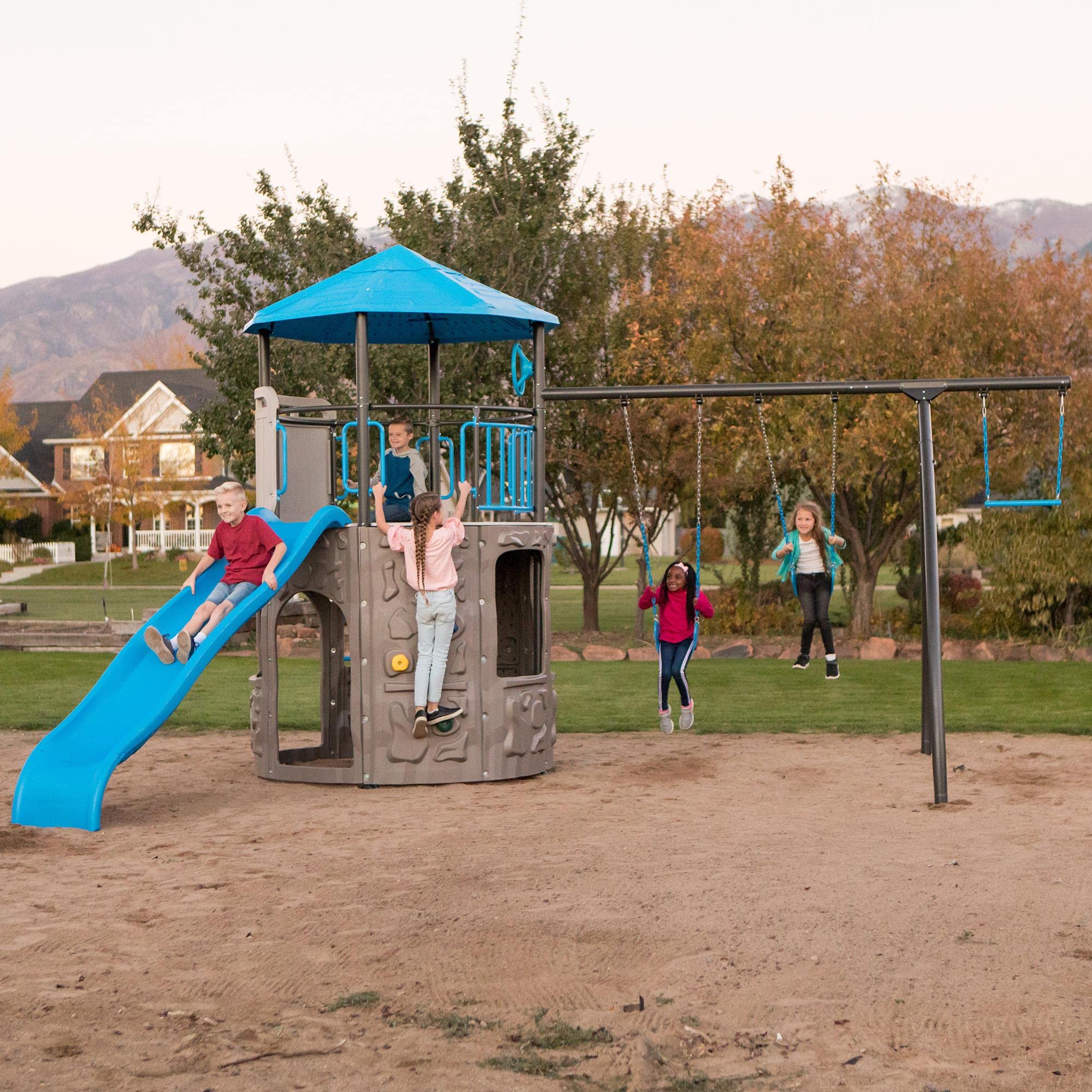 Adventure Tower Lifetime Swing Set Playset
