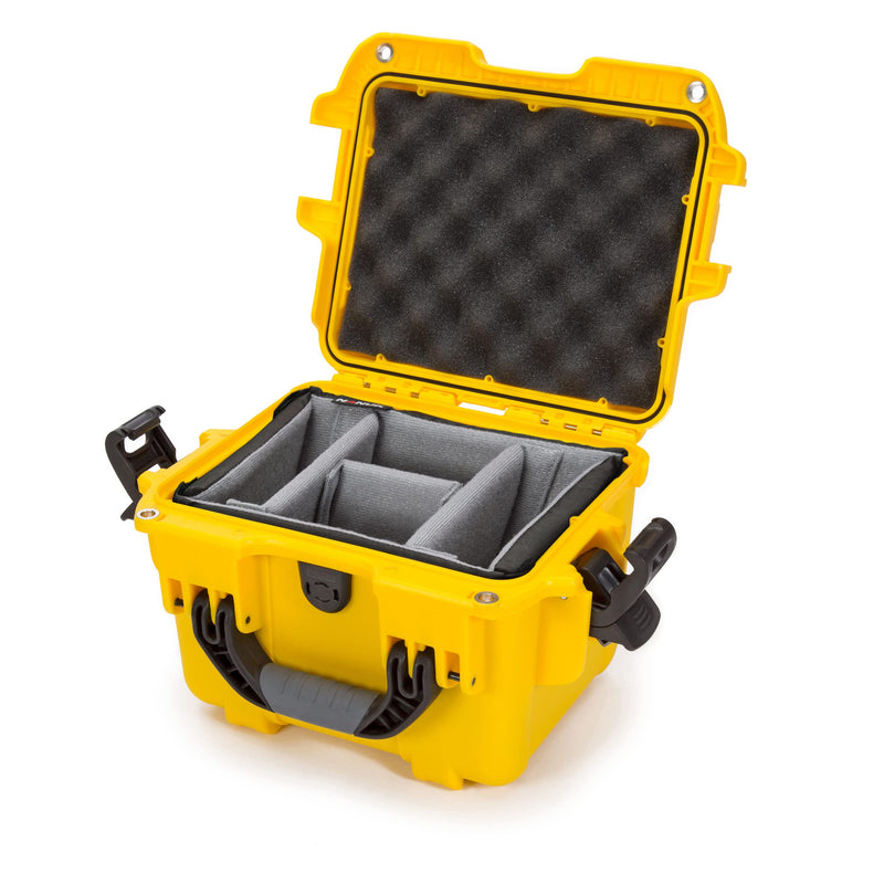 Waterproof Nanuk 908 Hard Case with Padded Dividers - Yellow