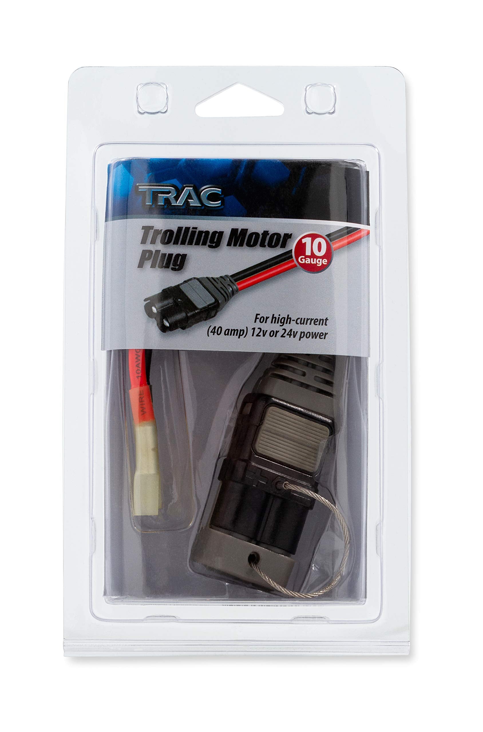 Trac Outdoors Plug High-Current, 10 Gauge - For High-Current 12V or 24V Power (69443)