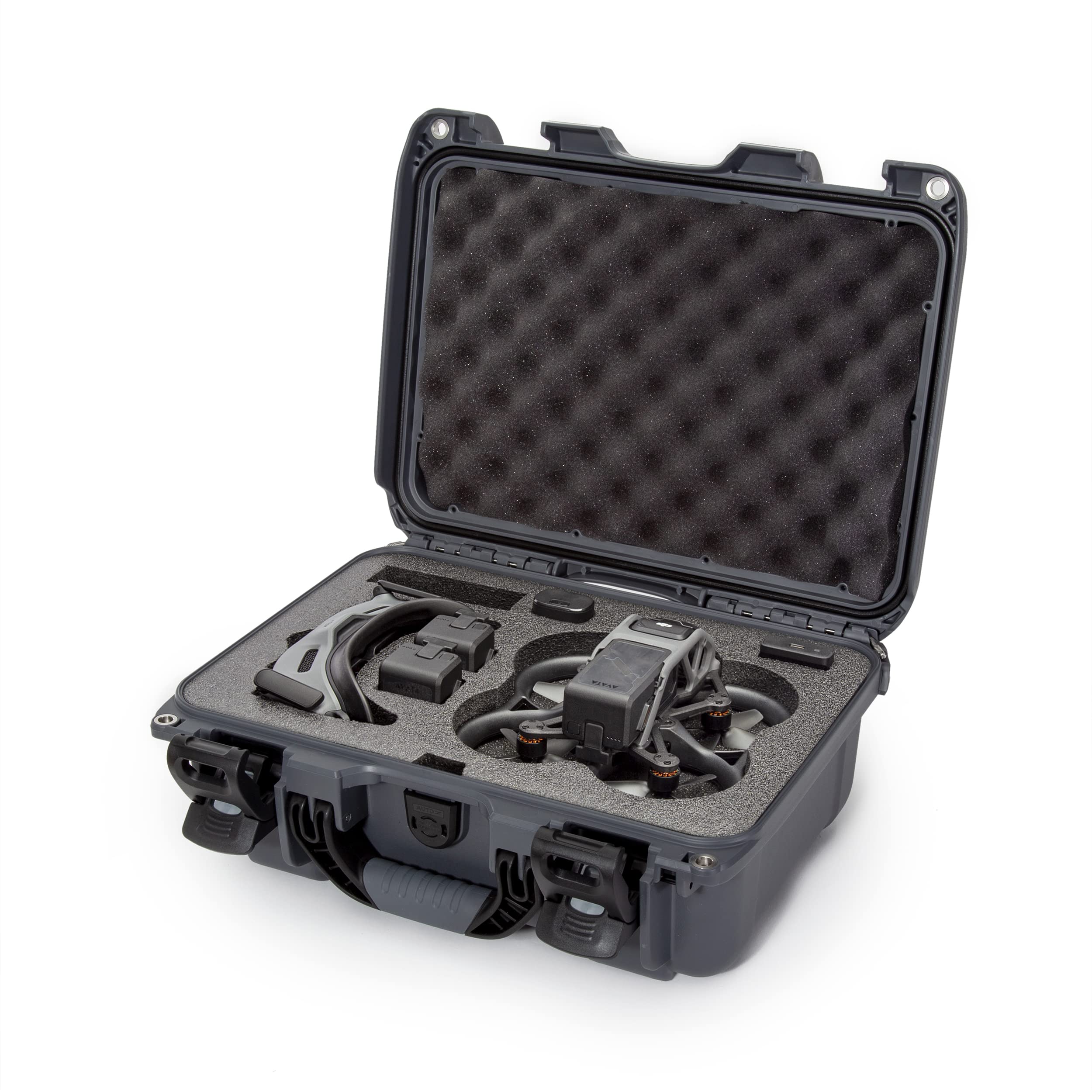 Waterproof Nanuk 915 Hard Case with Foam Insert for DJI Avata FPV Unit, Goggles and Controller - Graphite (915S-080GP-0A0-C0778)