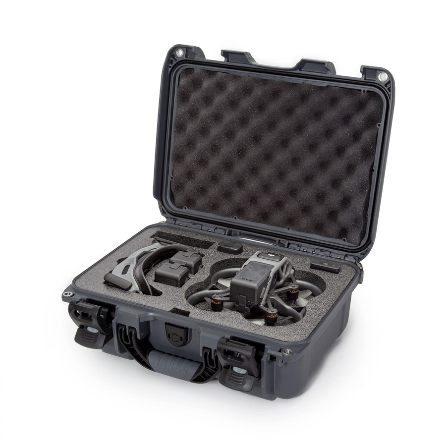 Waterproof Nanuk 915 Hard Case with Foam Insert for DJI Avata FPV Unit, Goggles and Controller - Graphite (915S-080GP-0A0-C0778)