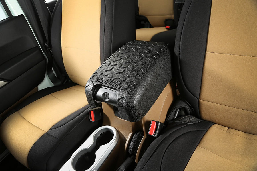 Center Console Cover, Rugged Ridge Black | 13107.42 | Fits 2011-2018 Jeep Wrangler JK
