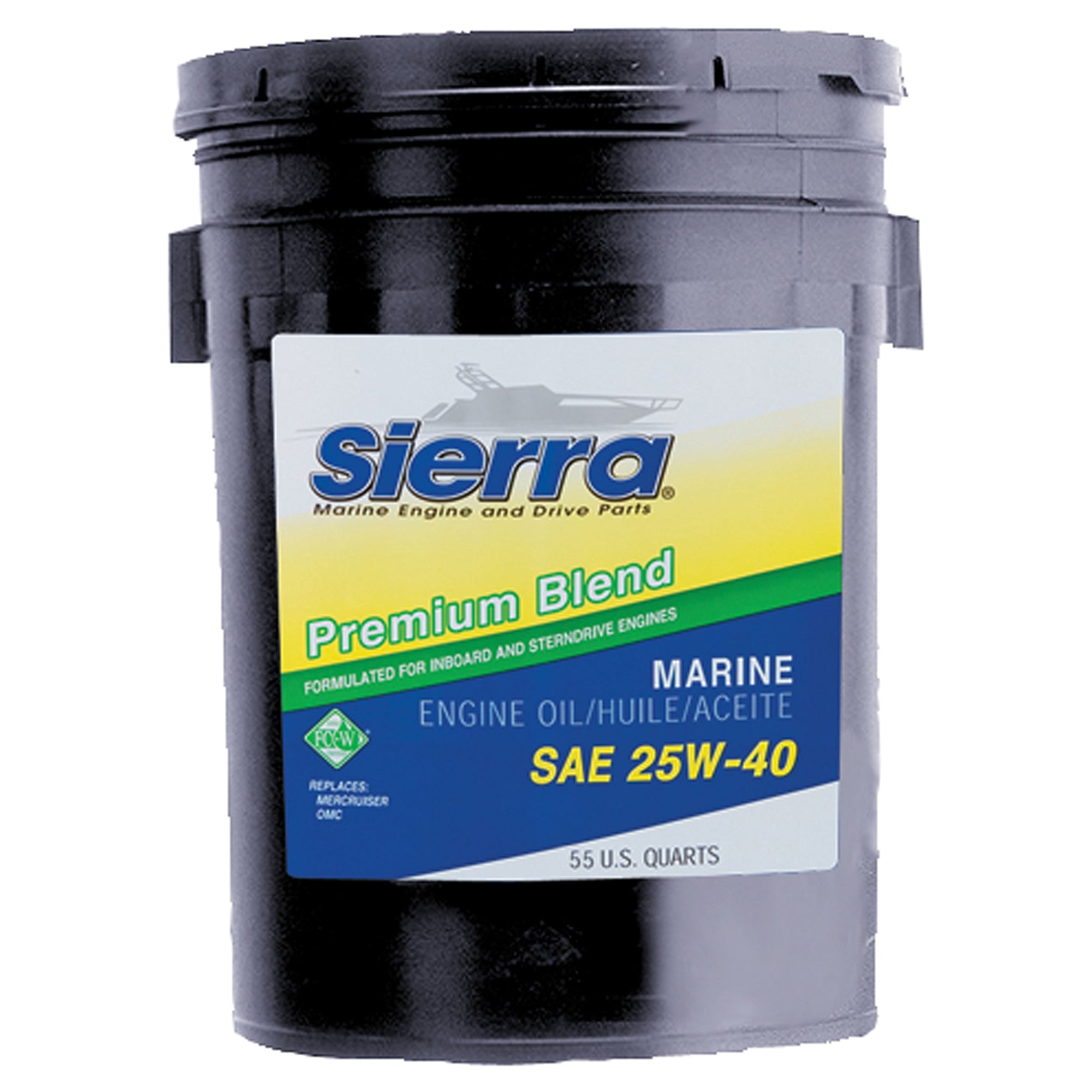 Sierra International 25W-40 Sierra 18-9400-7 Premium Blend Engine Oil - 55 Gallon