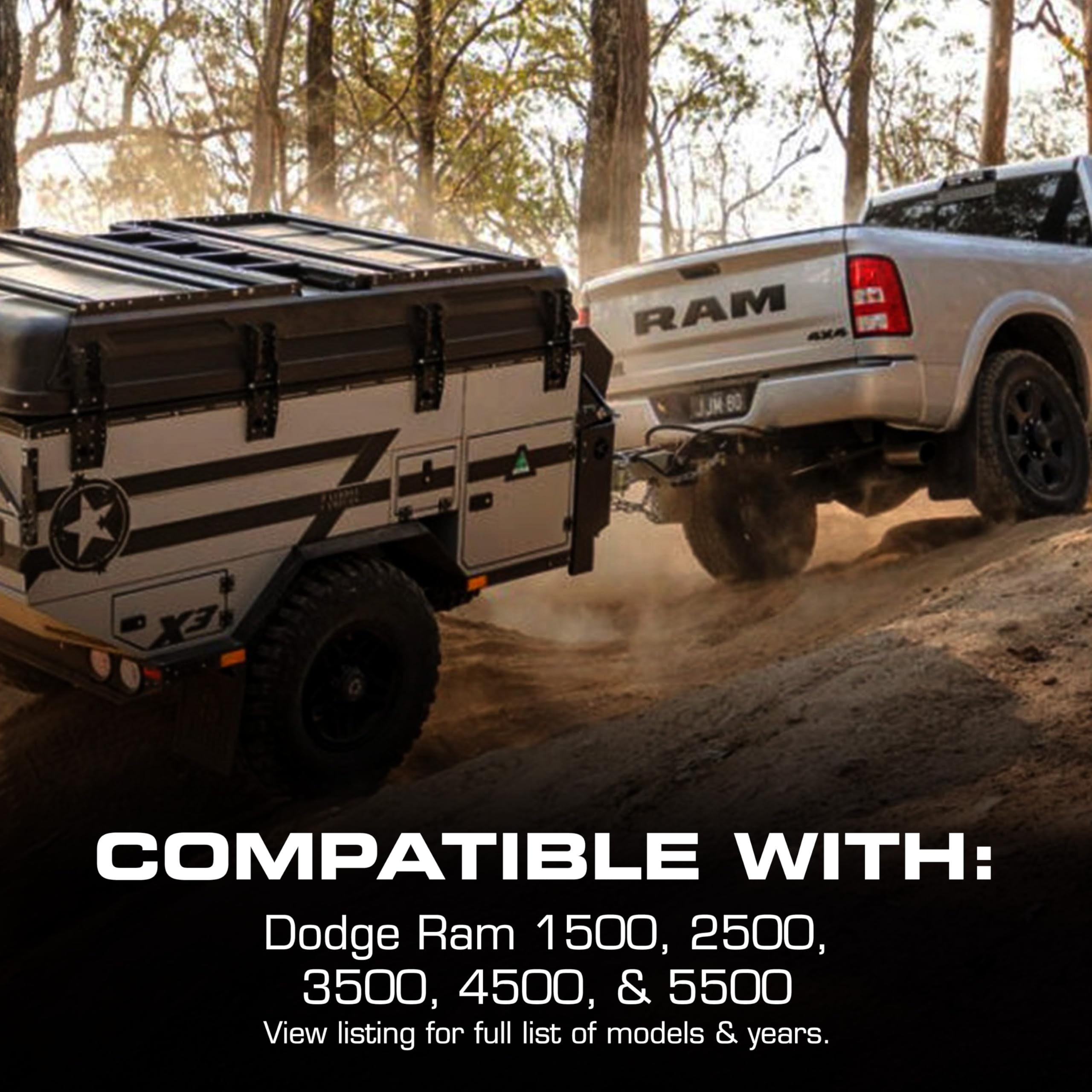 Tow-Pro Trail Kit REDARC Electric Trailer Brake Controller Kit for RAM 1500 DT, Off Road Dual Braking, Plug and Play Install, 12V/24V Compatible to Tow RV, Camper, Trailer, Boat
