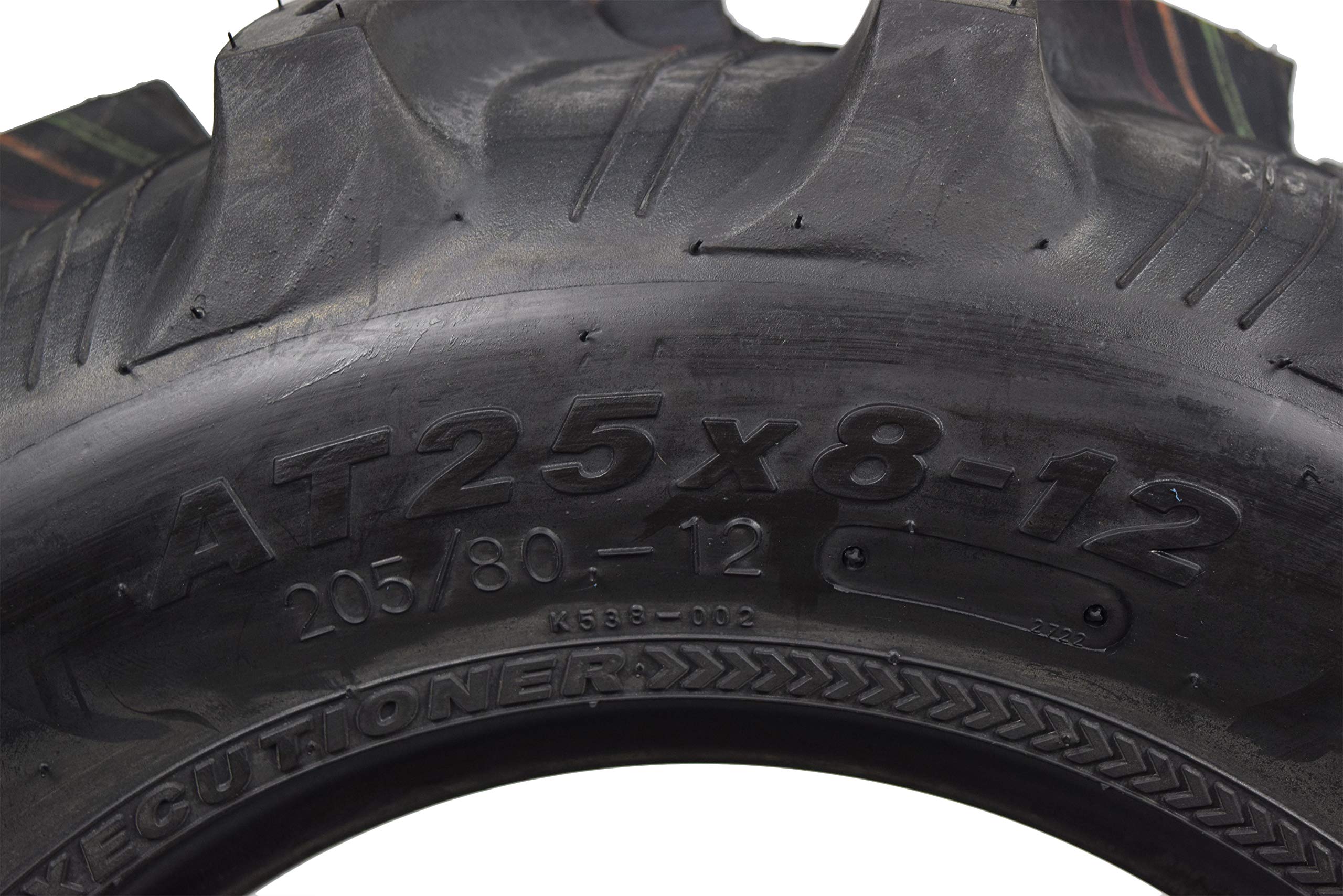 25x8-12 Kenda Executioner 6 PLY ATV K538 Single Tire w/ 25x8-12 TR-6 Inner Tube