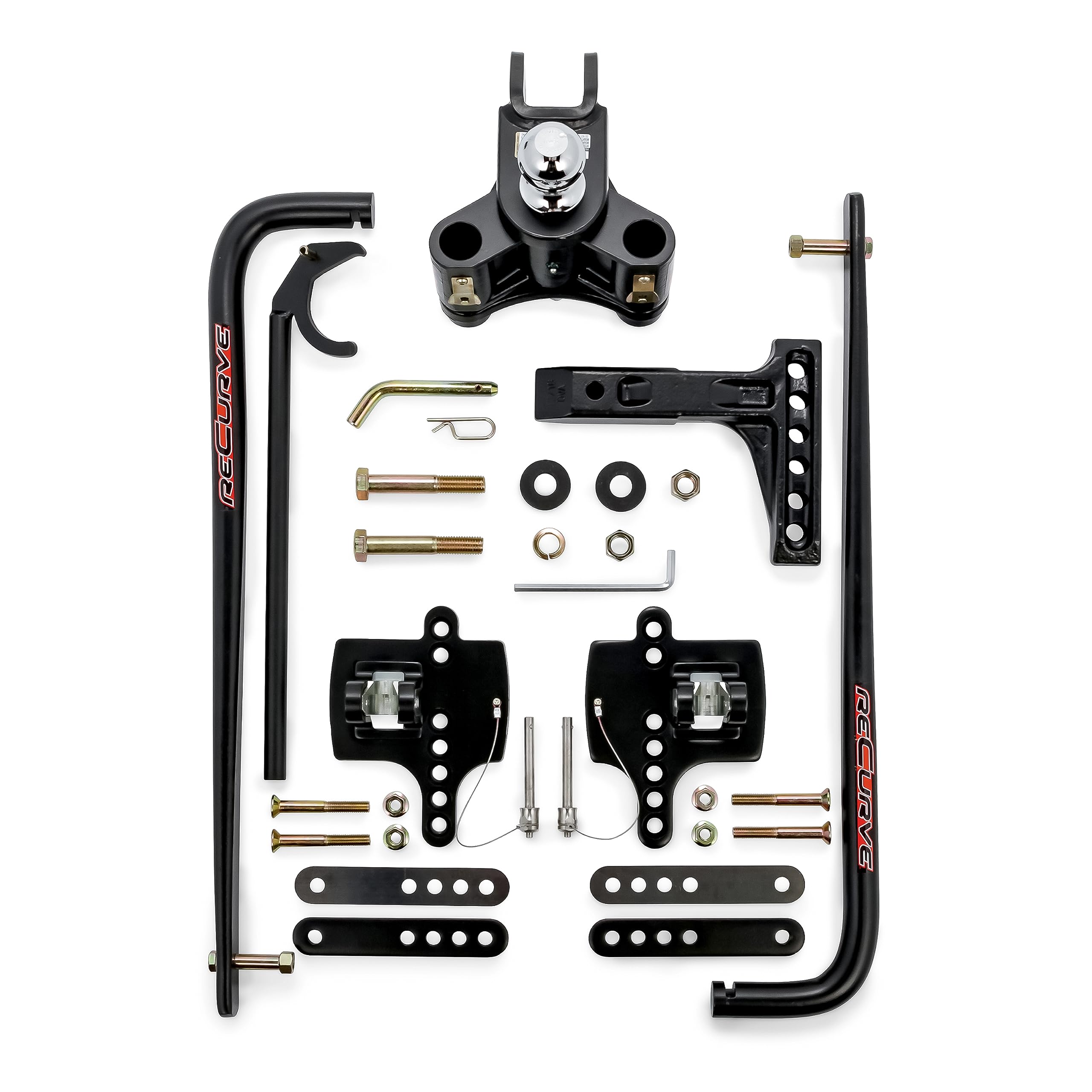 Eaz-Lift Camco ReCurve R6 1,200lb Camper/RV Weight Distribution Hitch - Features Premium Adaptive Sway Control & 2-5/16" Hitch Ball w/15,000lb Max Rating - 1,400lb Max Tongue Weight Rating (48734)