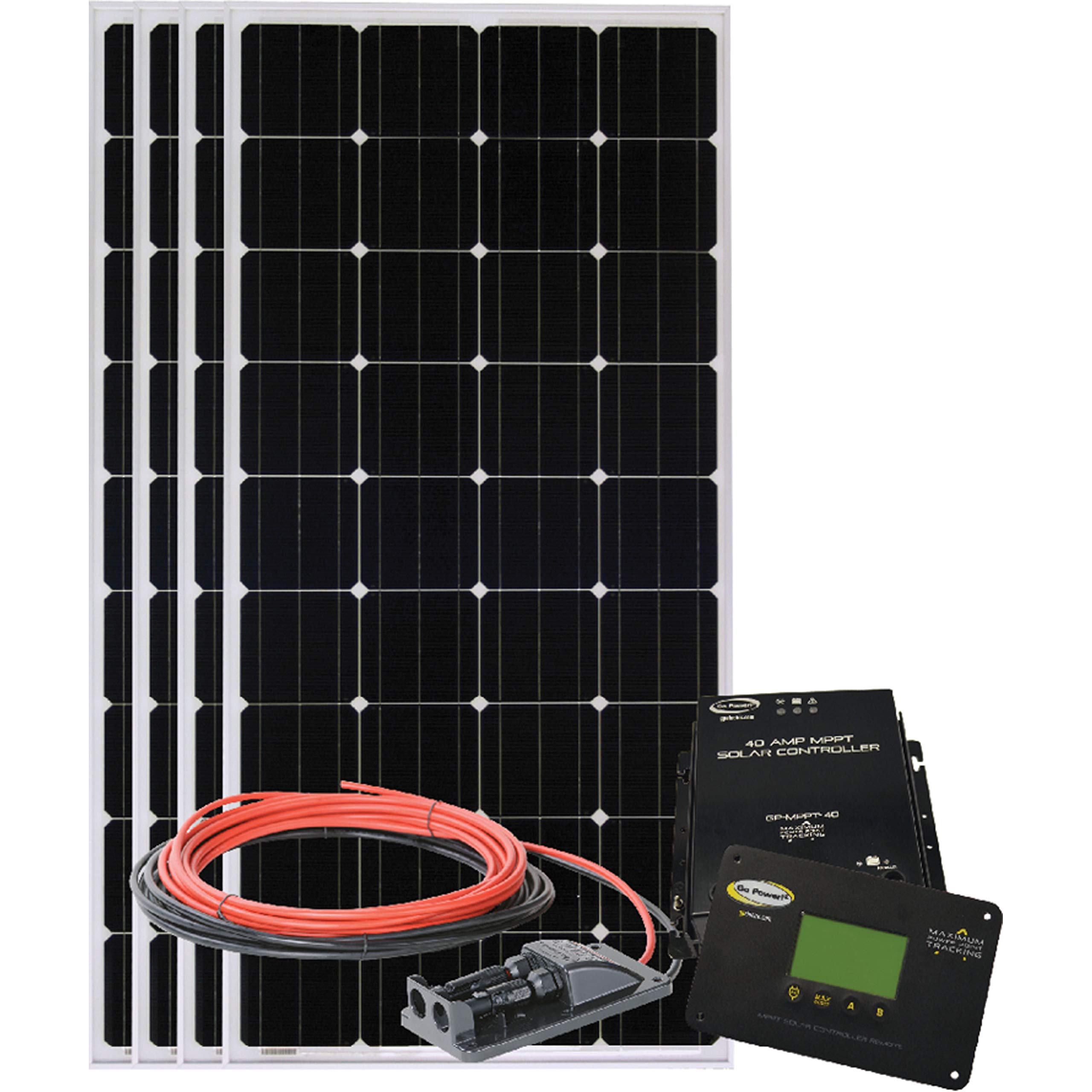 GO POWER GP-ECO-10 Solar Trickle Charger Valterra Power Us, LLC 10W .6A Kit