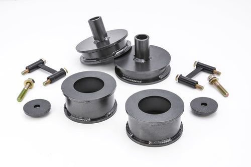 TrailFX Lift Kit 3 Inch Front and Rear 2 Inch Fits Jeep Wrangler JK 2007-2018 Black Coil Spring Spacers Rear Shock Extensions No Shock Change Required TrailFX J30SL1