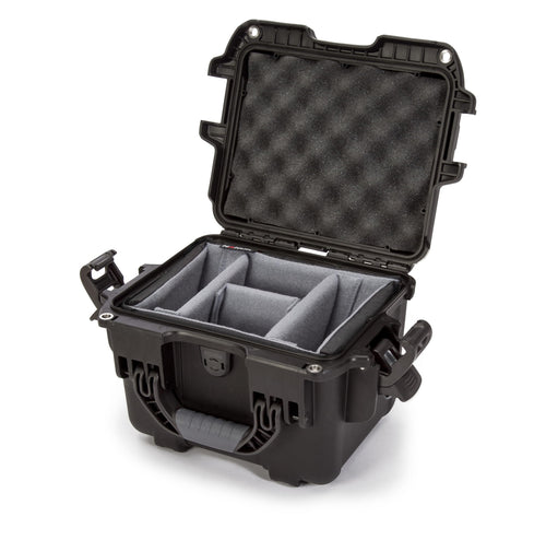 Black Nanuk 908 Waterproof Hard Case with Padded Dividers