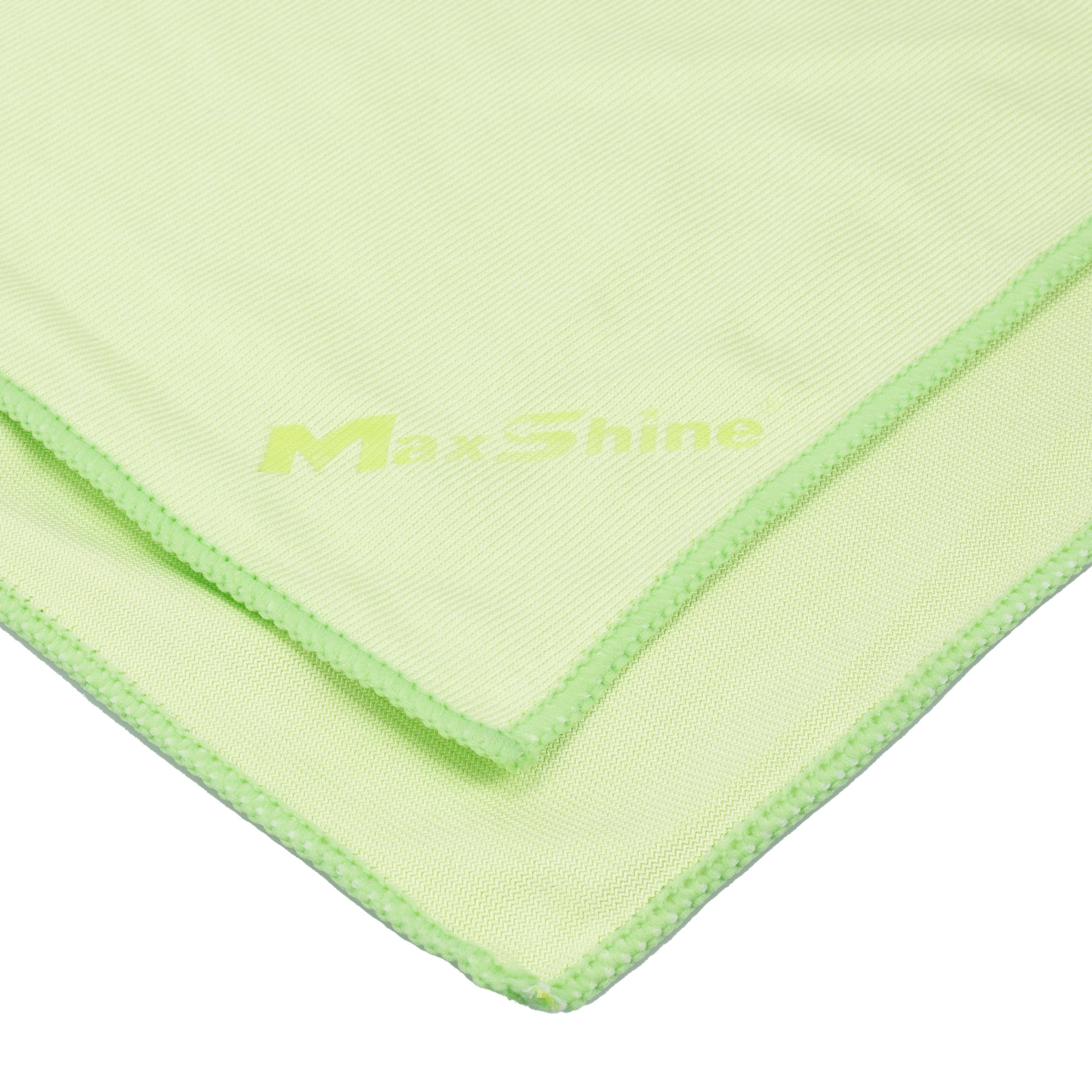 Microfiber Towels Maxshine 16” x 16” Universal Glass Cleaning, 5-Pack (300GSM) | Professional Streak-Free Towels | Lint-Free, High-Clarity Cloths for Car Windows, Mirrors & Glass Surfaces