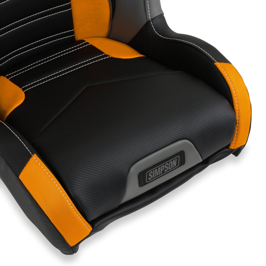 Simpson Racing Pro Sport 107-308 UTV Rear Black/Orange/Grey